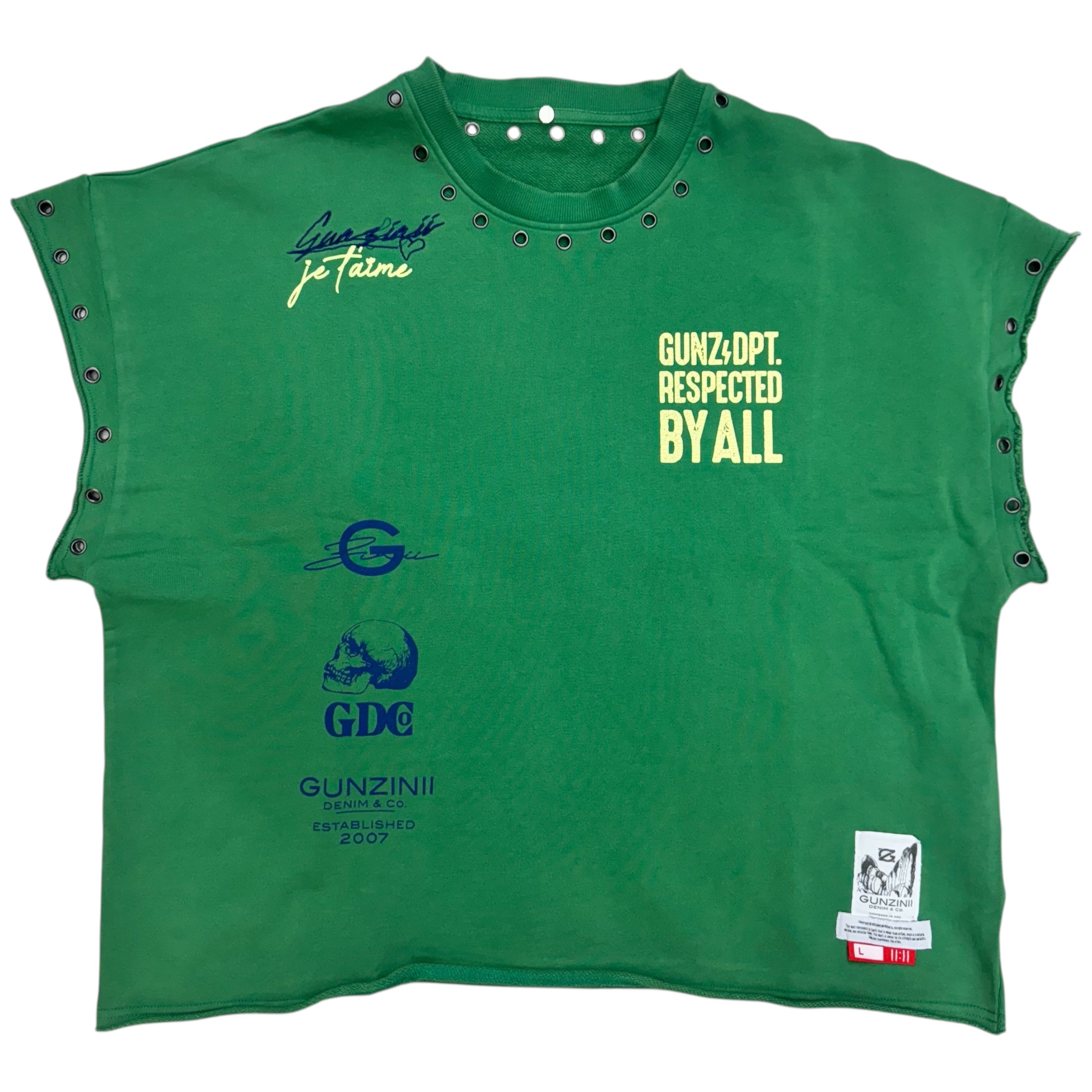 Gunzinii Respected Sleevless  Premium Top Green GZ615