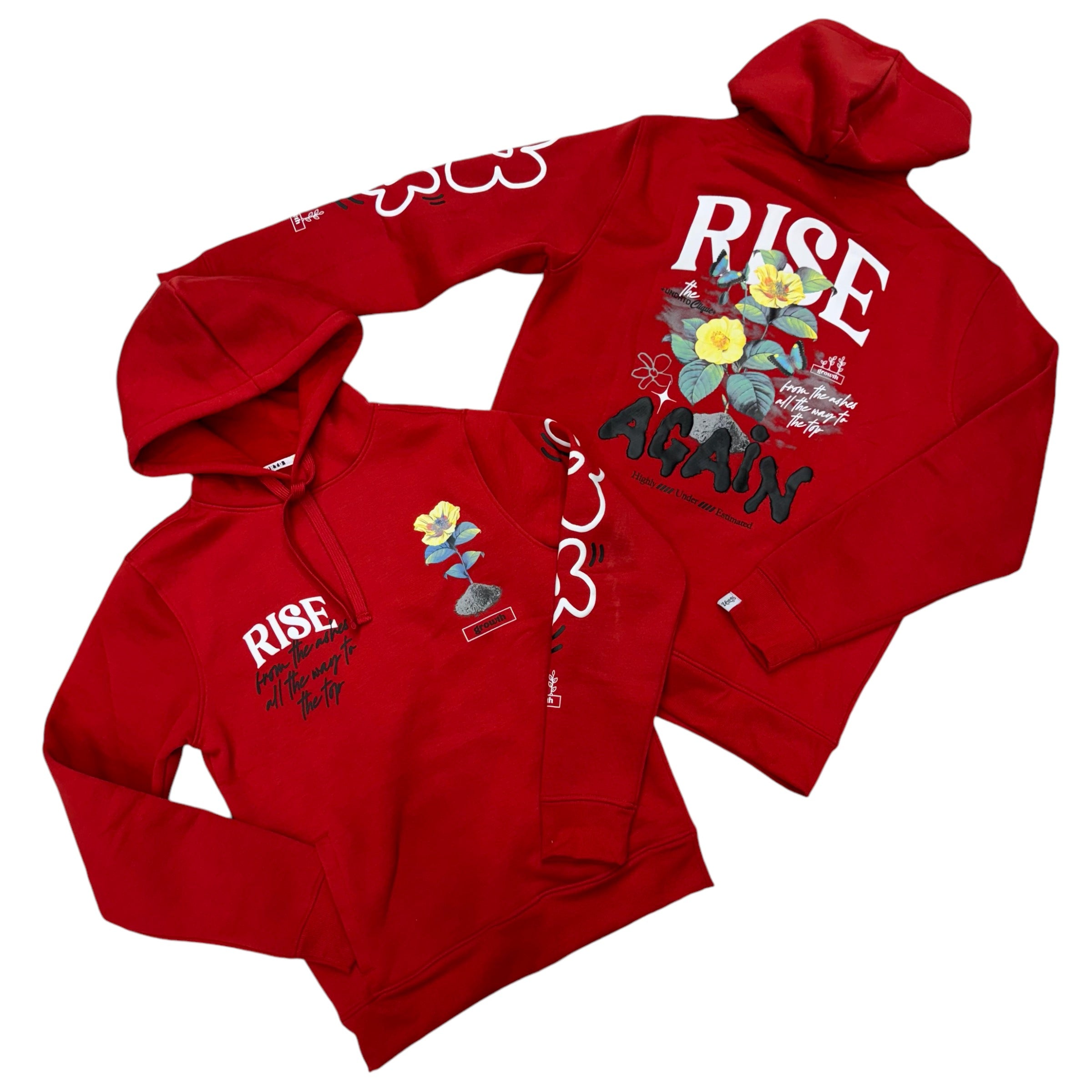 Rise Growth Hoodie Red 4657