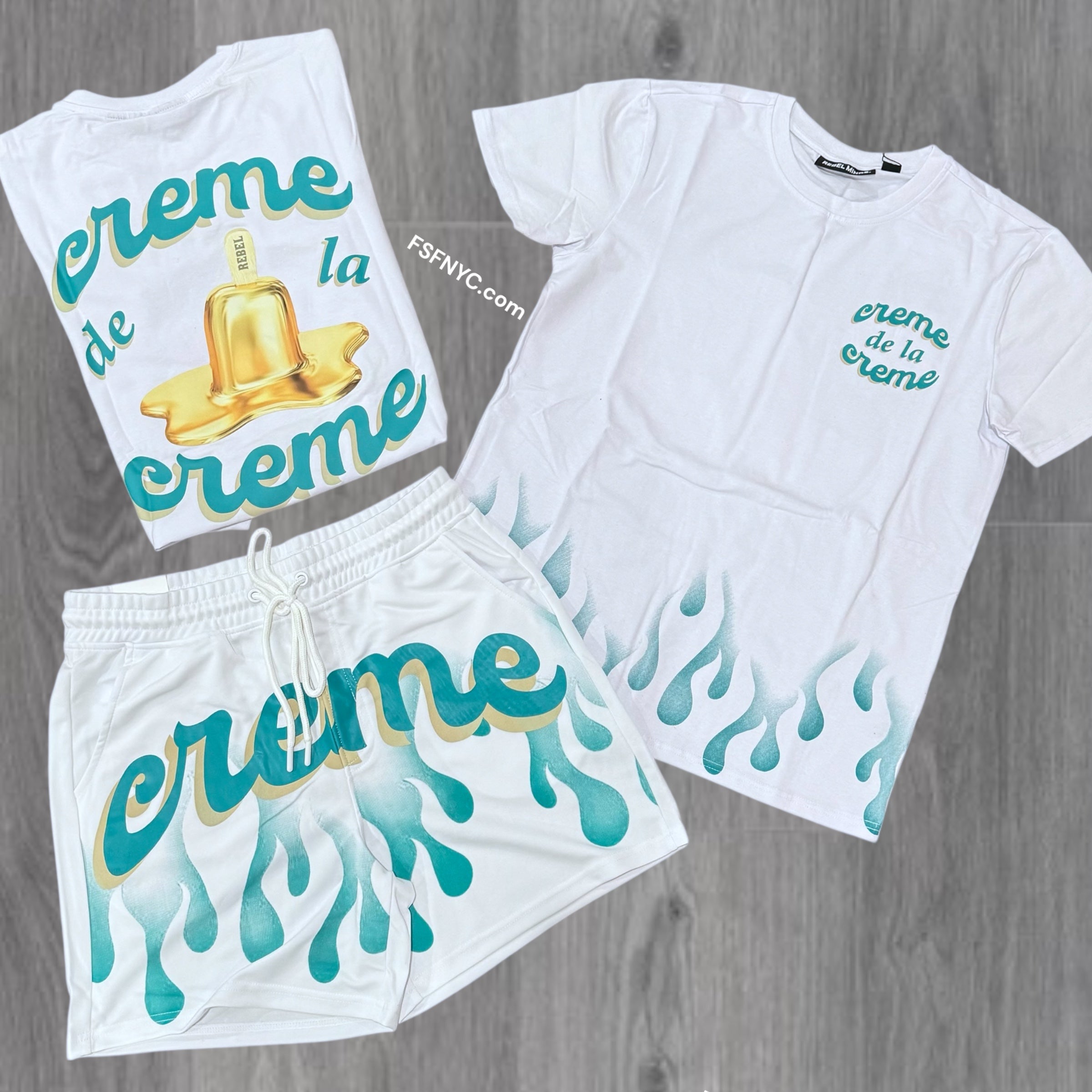 Rebel Crème Short Set White 953 153
