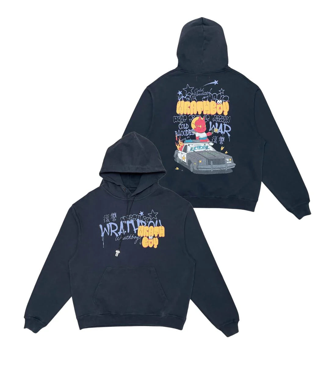 WRATHBOY - INKED Up Hoodie - Black - 055