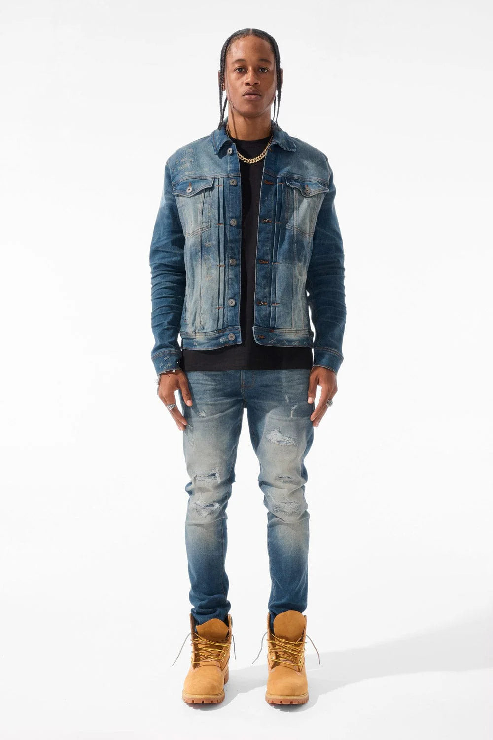 JC  shred Denim jacket Desert Blue 1220 jj1220