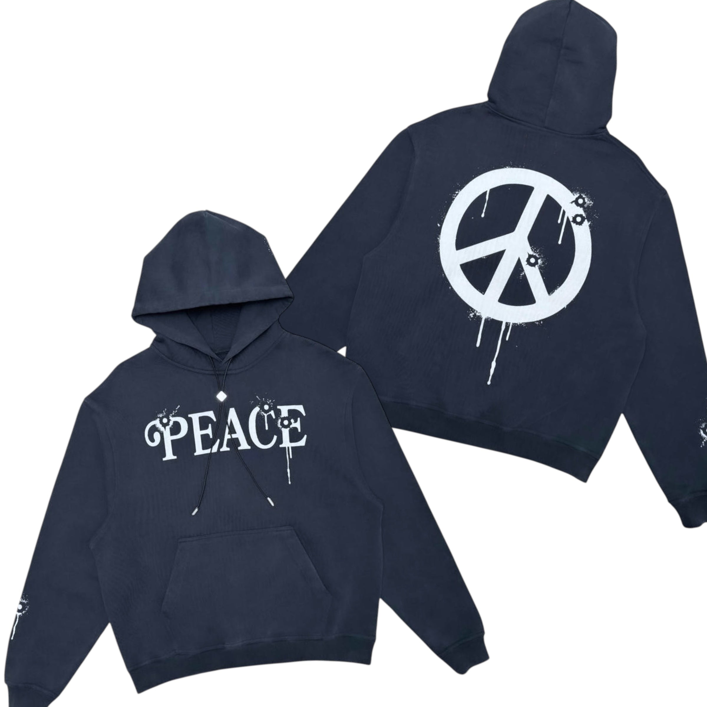 WRATHBOY - Keep The Peace Hoodie - Black - 058