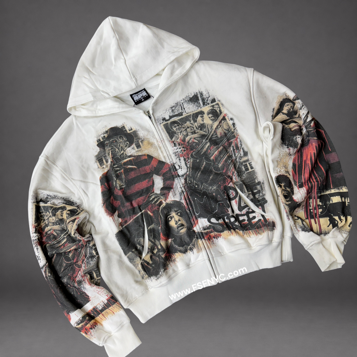 Space - Knife Hands Hoodie - D. White JK04