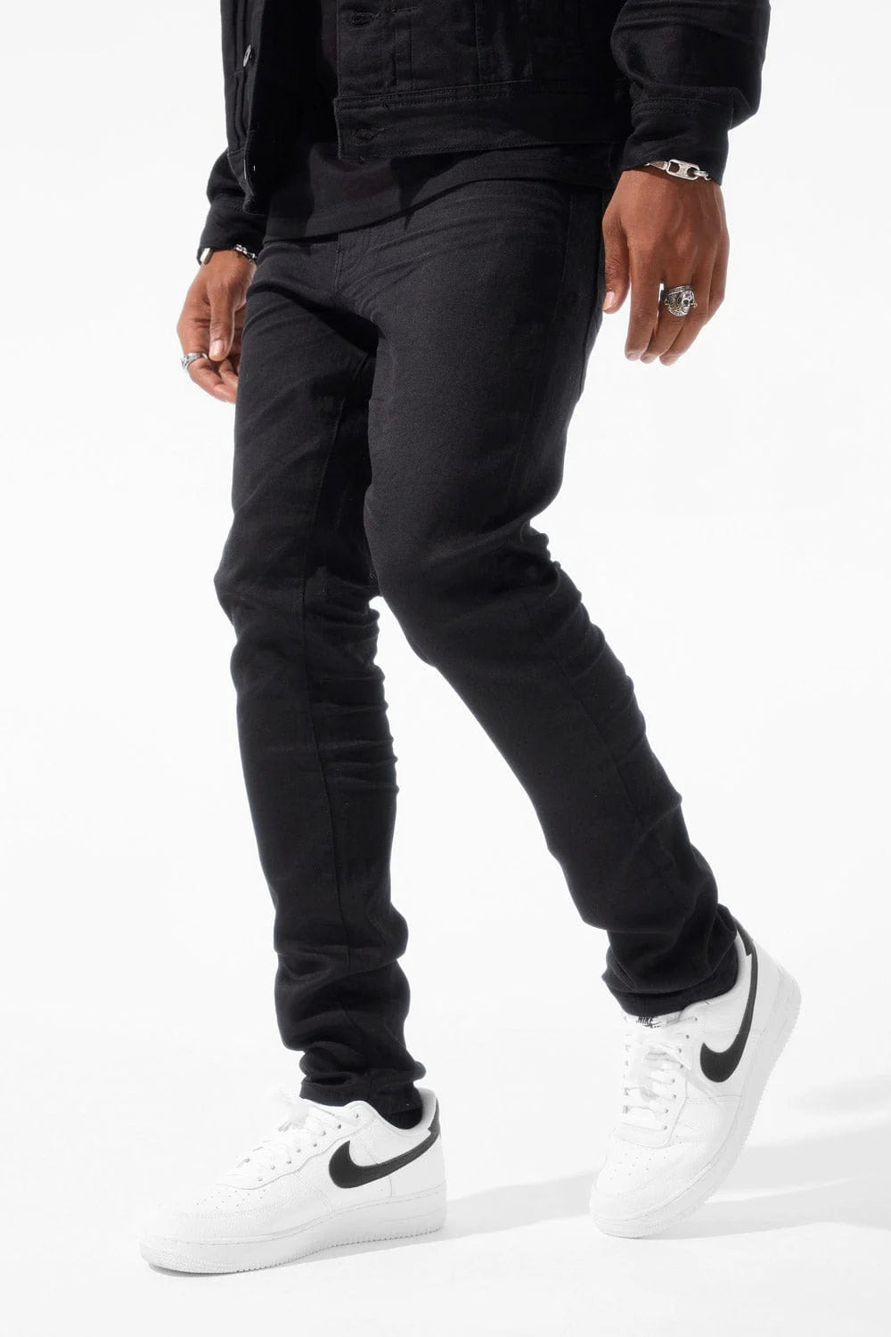 JC Clean Slim Jeans jet Black  1240 js1240