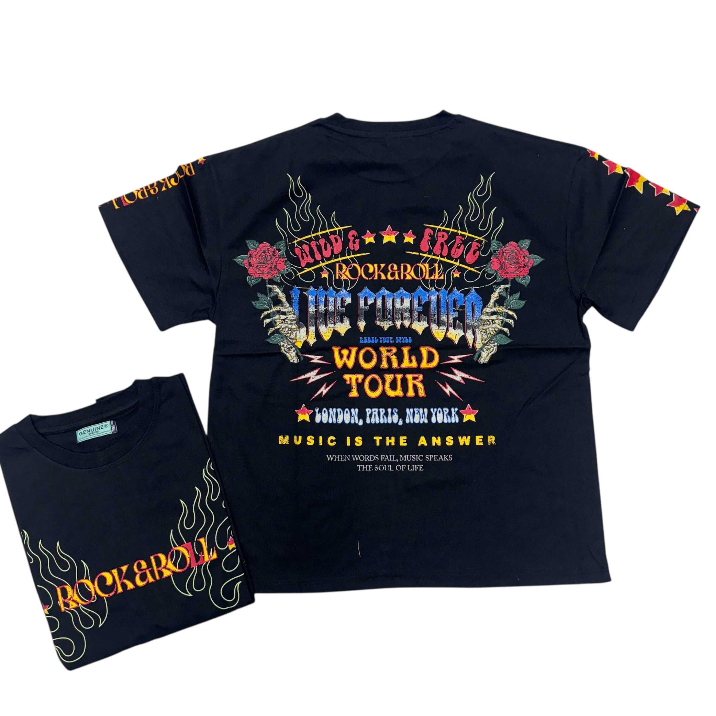 Genuine Rock And Roll T-Shirt Black 6213