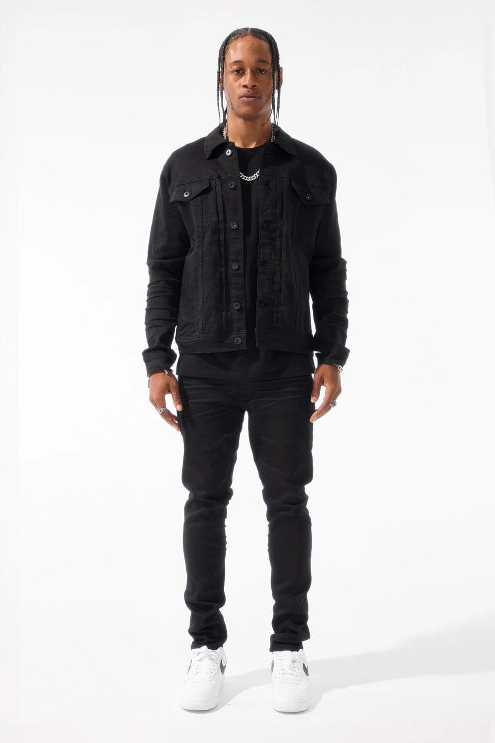 JC Clean Denim jacket jet Black   1240 jj1240