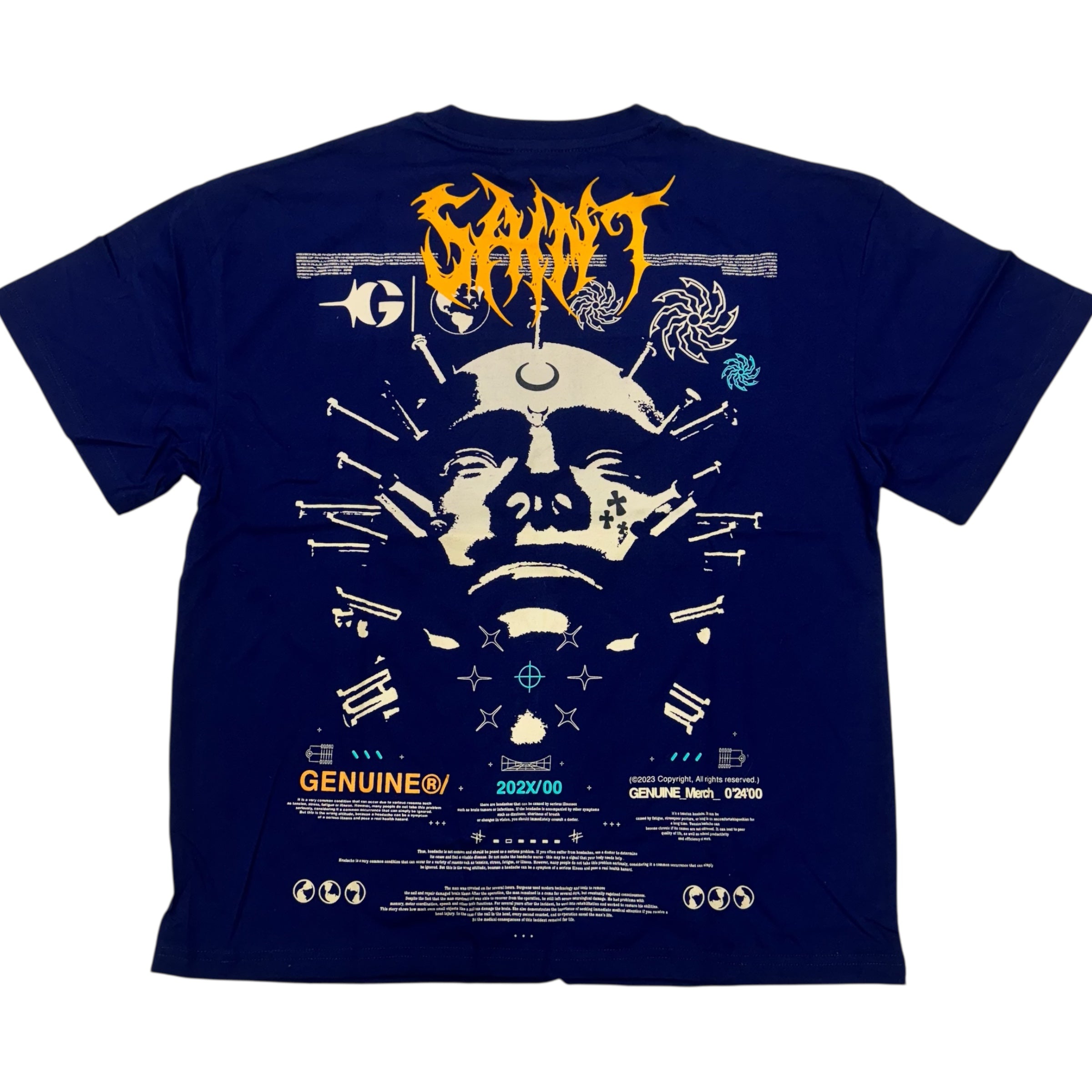 Genuine Saint T-Shirt Navy 6218