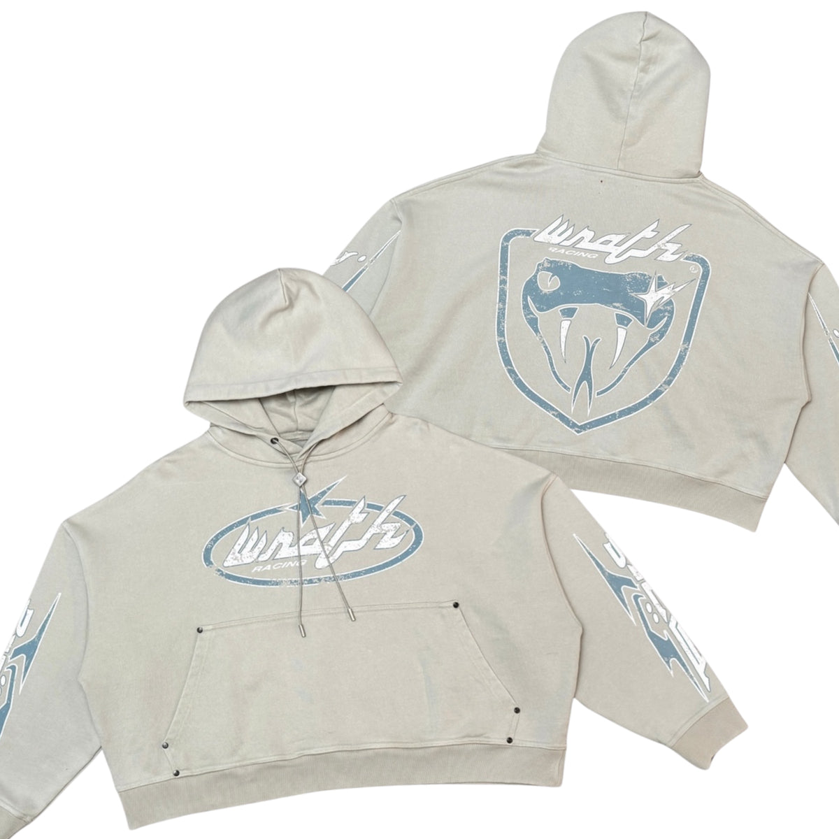 WRATHBOY - Viper Hoodie - Grey - 079 Z