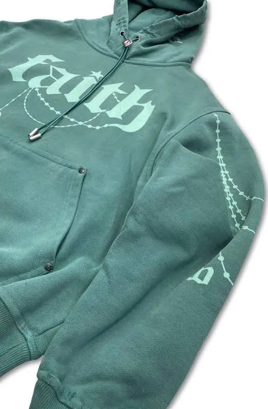 WRATHBOY - Faith Hoodie - Green - 052