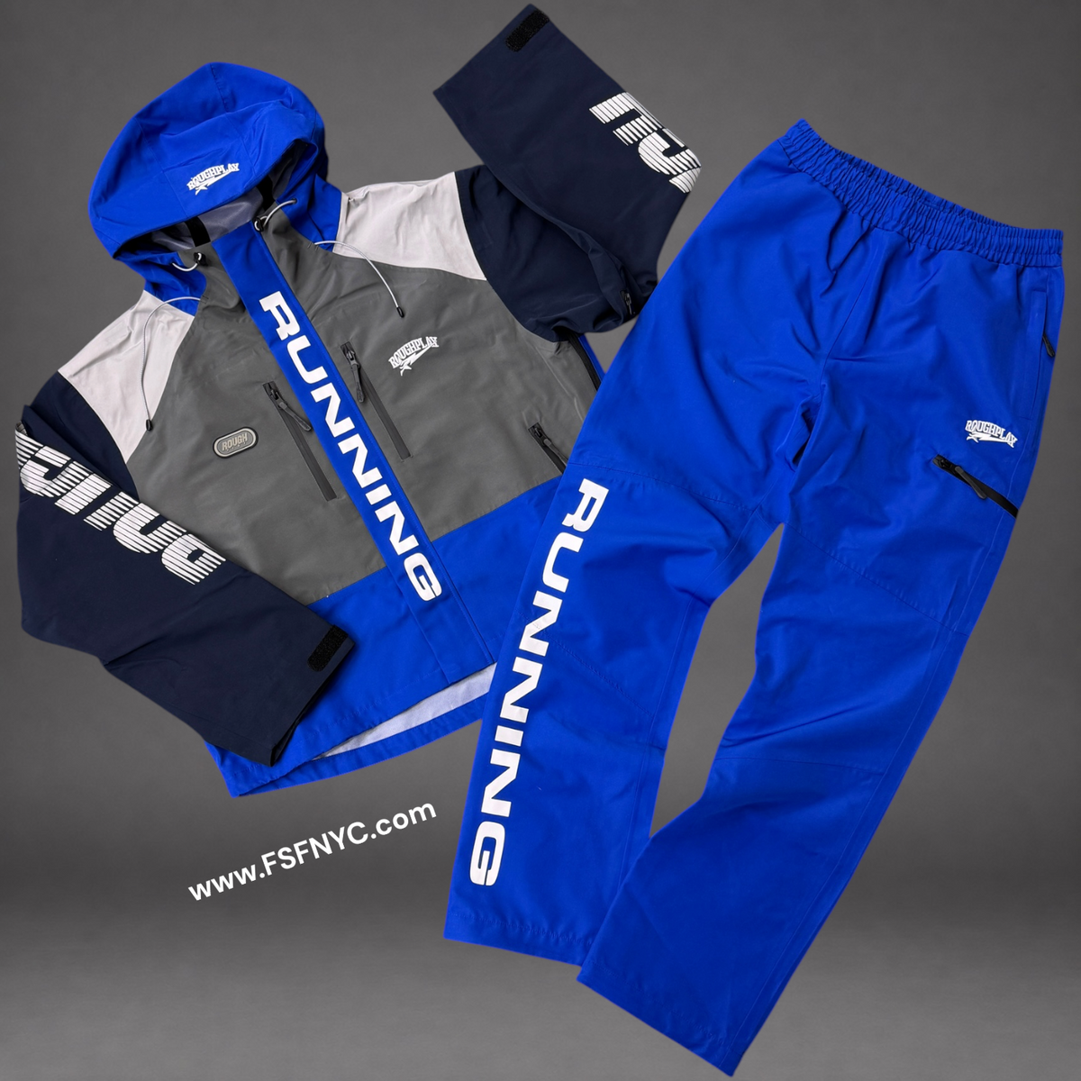 Rough Play - Water Resistance TrackSuit - Blue
