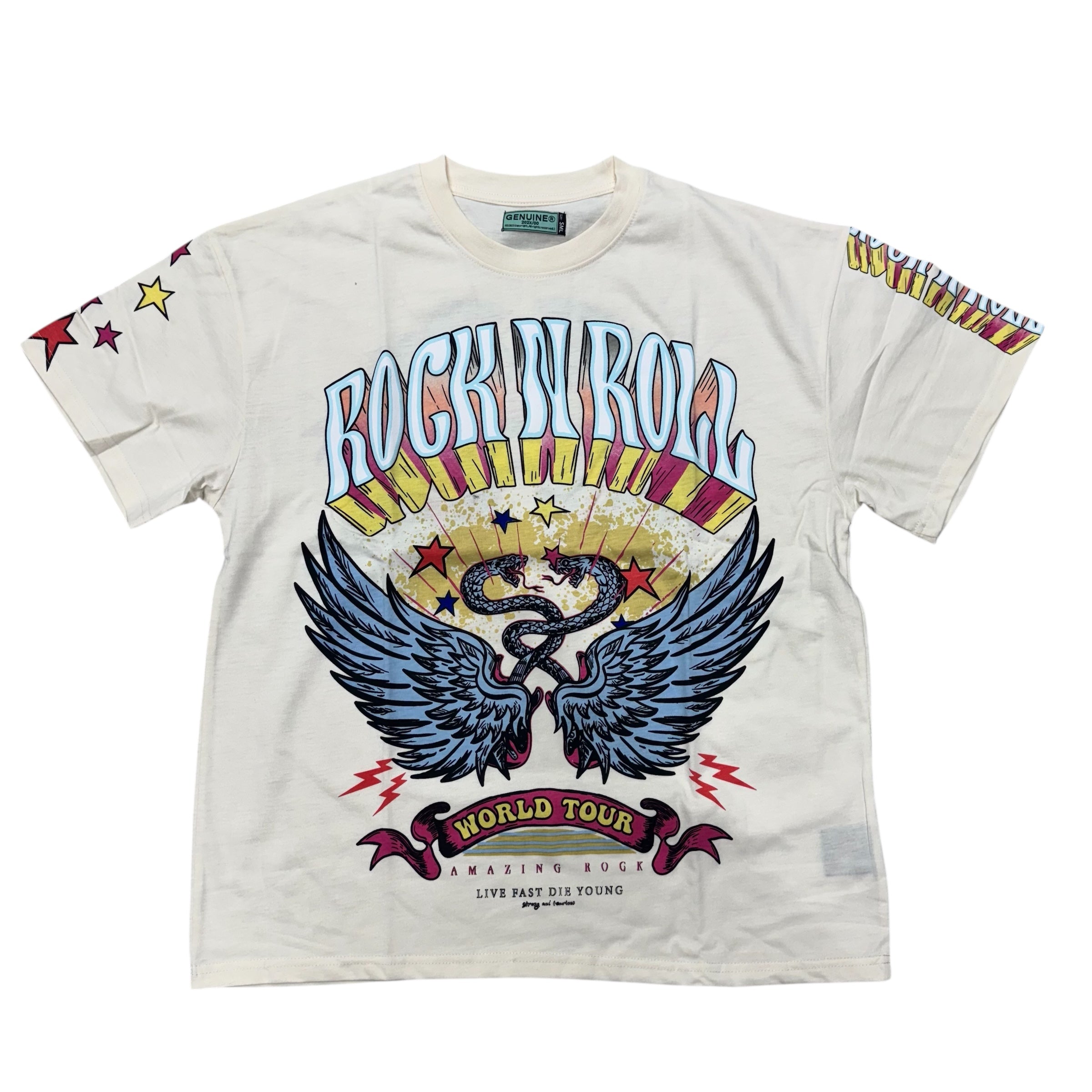 Genuine Amazing Rock And Roll T-Shirt Natural 6201