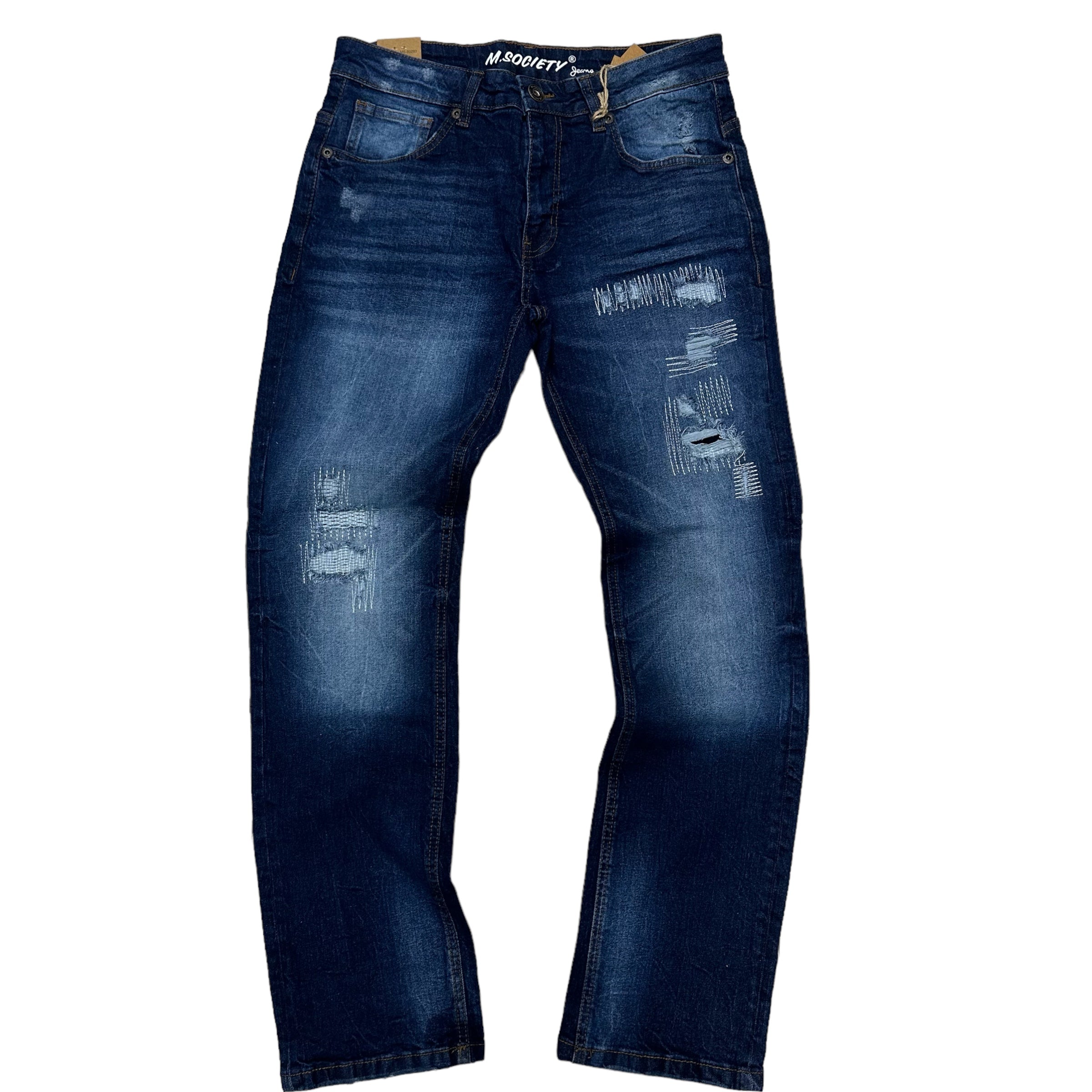 Mischief distress Slim Fit Jeans indigo 80293