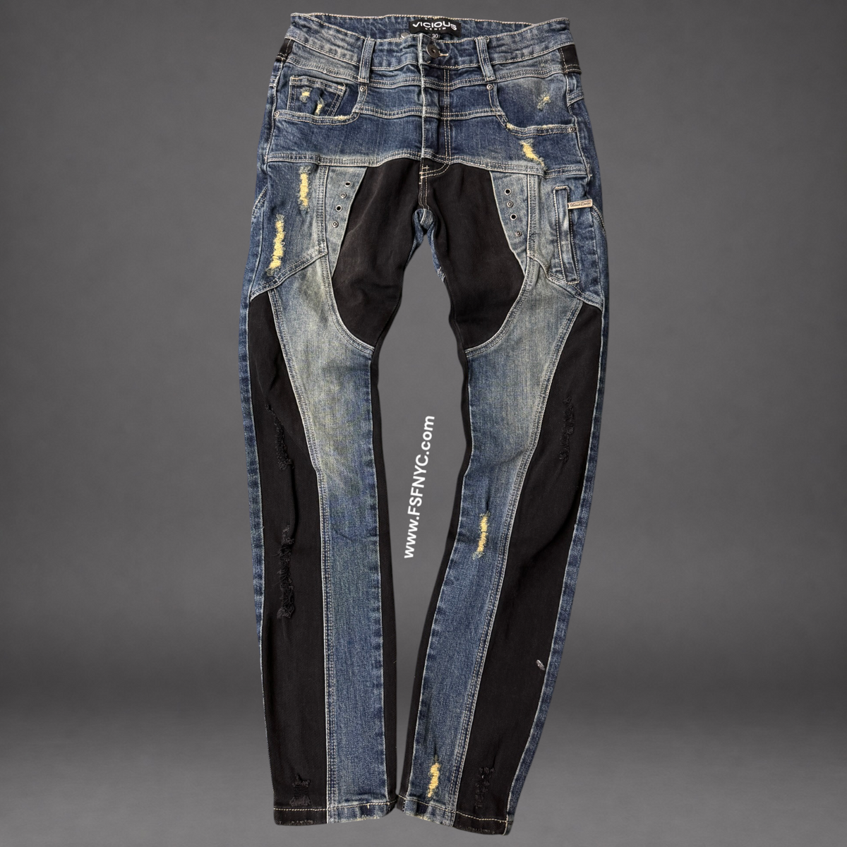 Vicious - Carpenter Skinny Denim - Indigo - VC1252