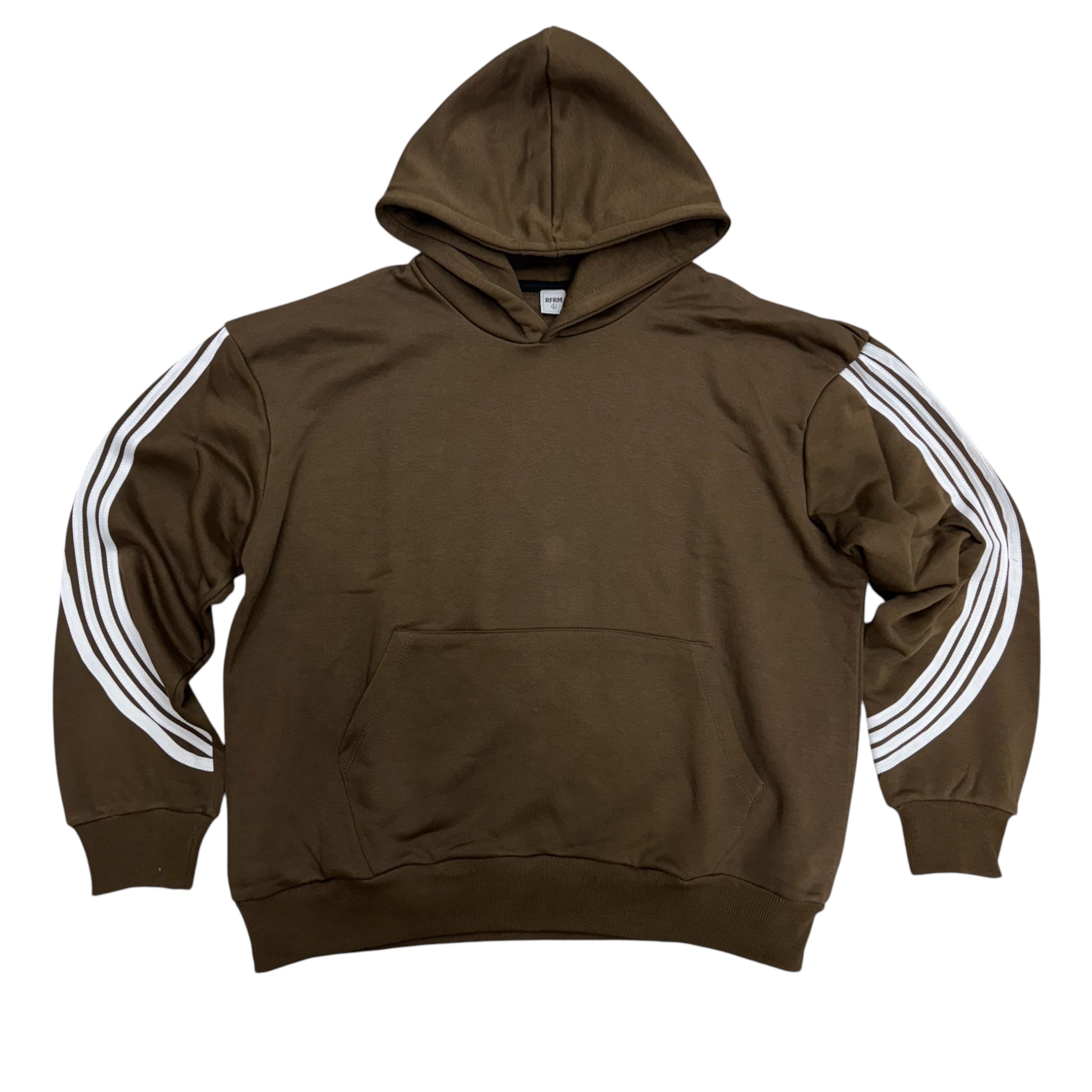 Narr Pullover Hoodie s/stripes Brown White