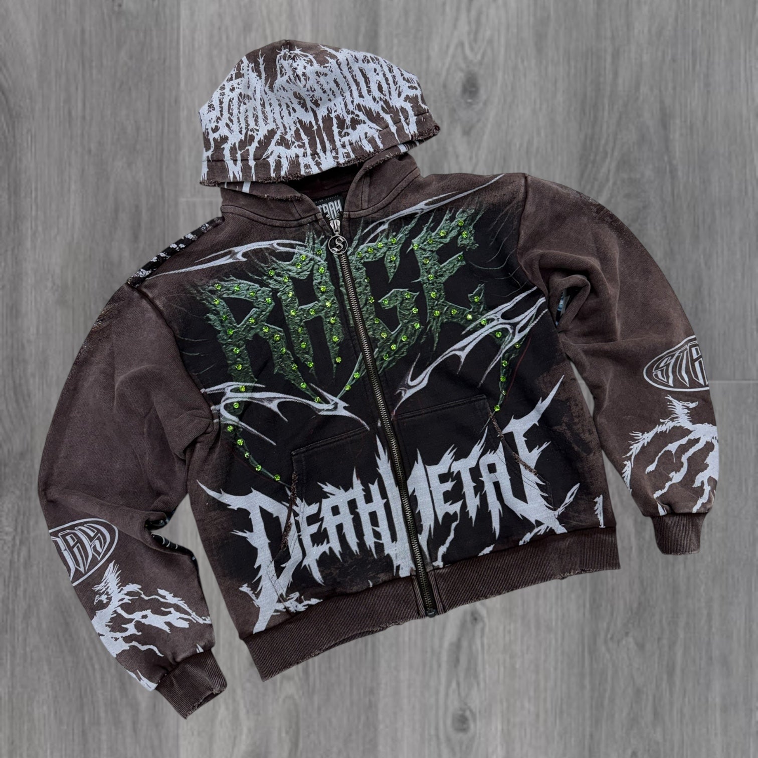 Stray - Rage Crystal Hoodie - Chocolate - 1616