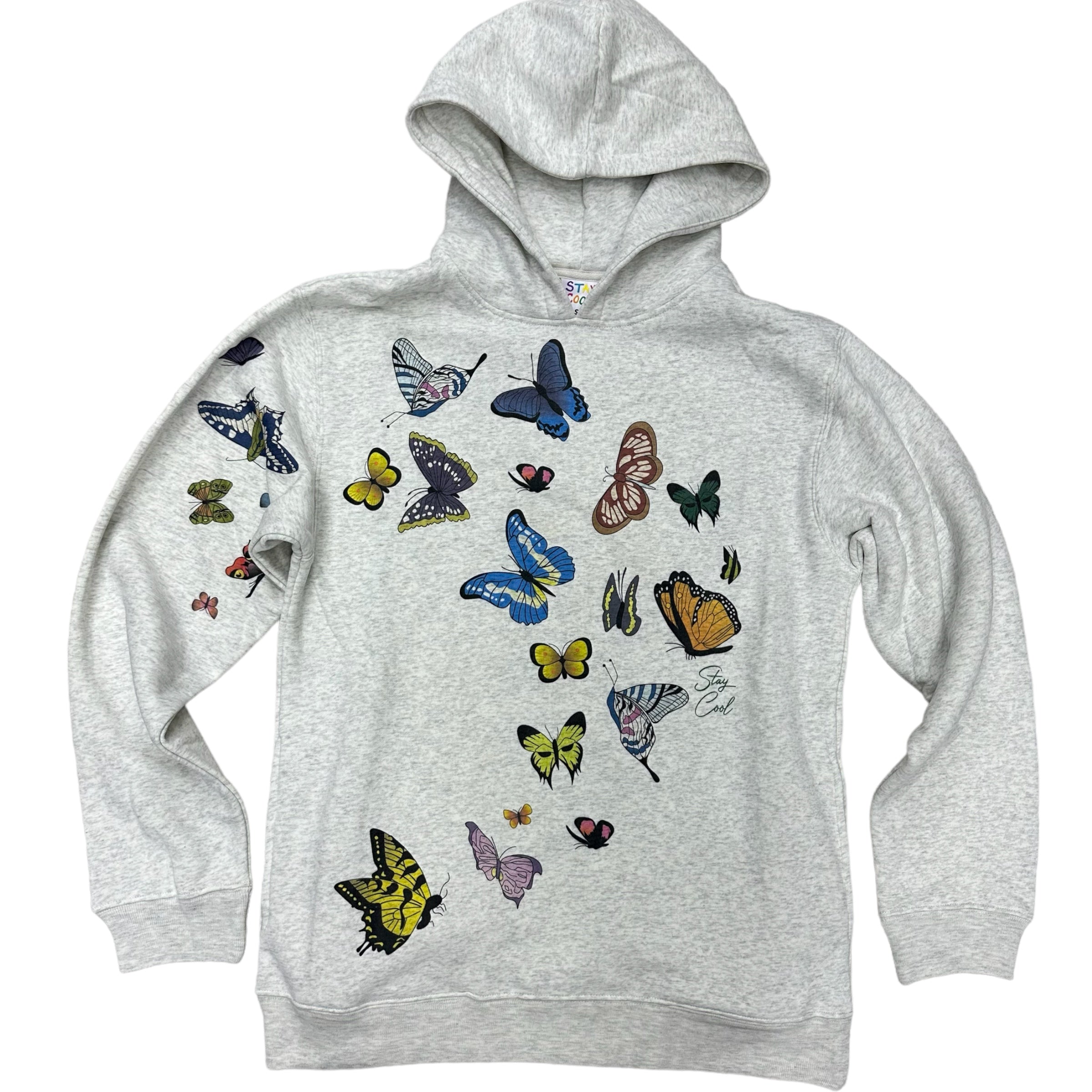 Stay Cool ButterFly Hoodie Heather