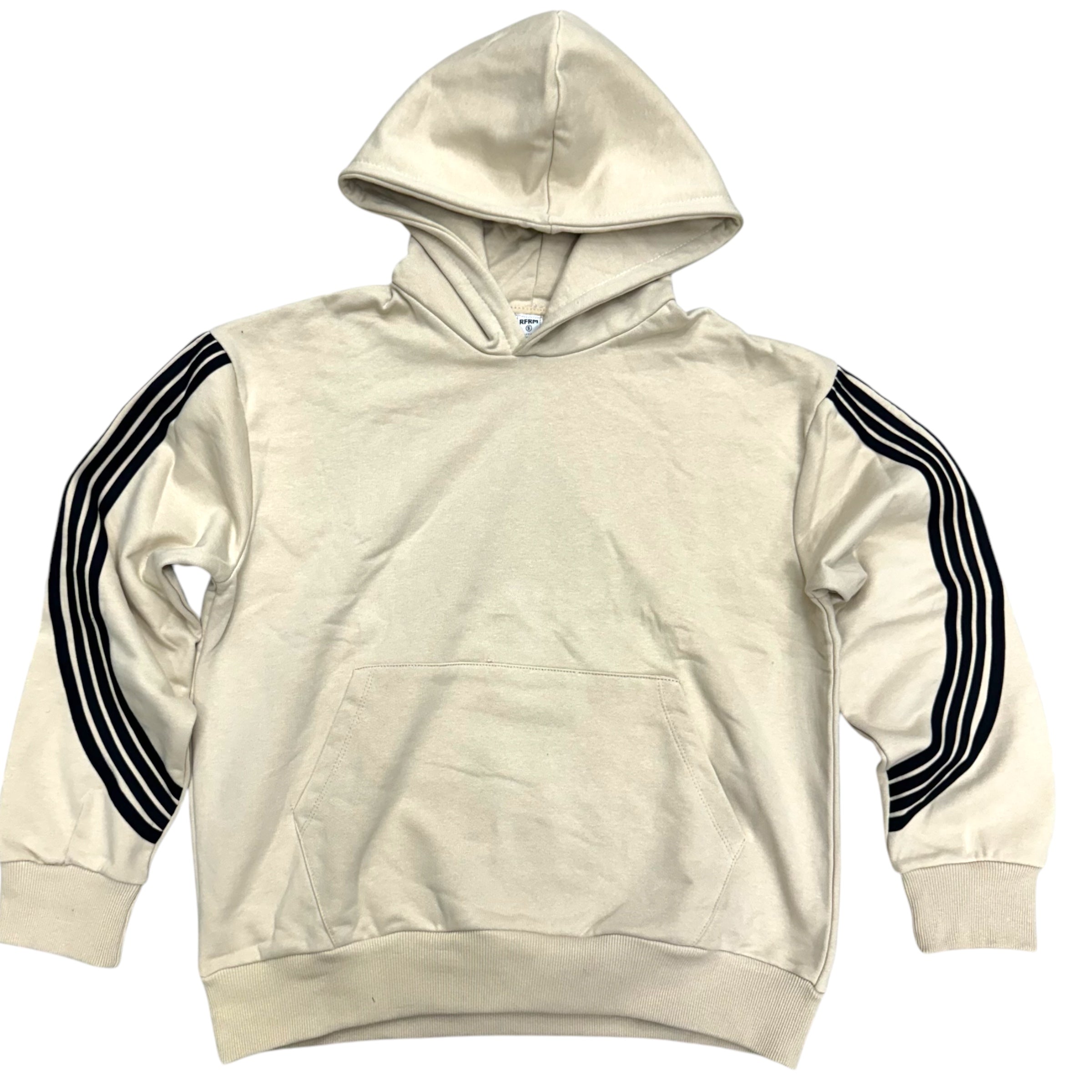 Narr Pullover Hoodie s/stripes Beige Black  (Run Slim Go Up 1 size)