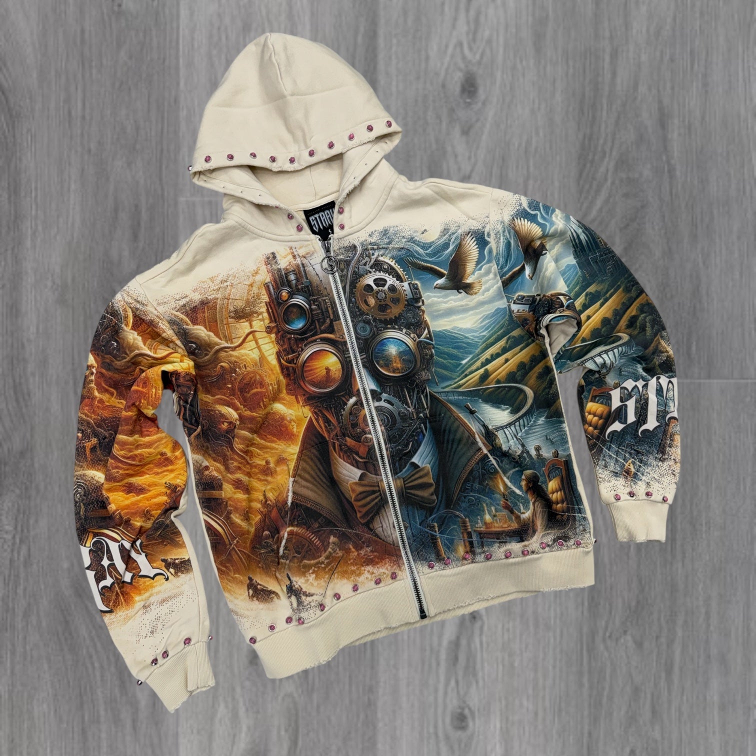 Stray - The Future Crystal Hoodie - Bone - 1623