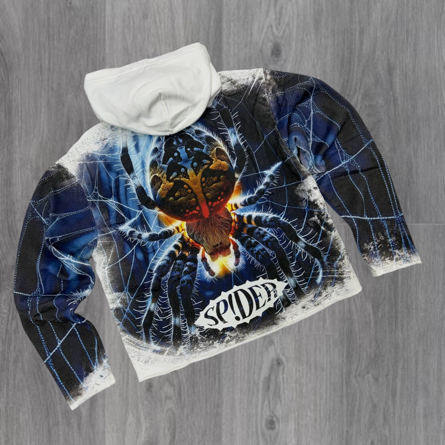 Stray - Spider Crystal Hoodie - Cream - 1604