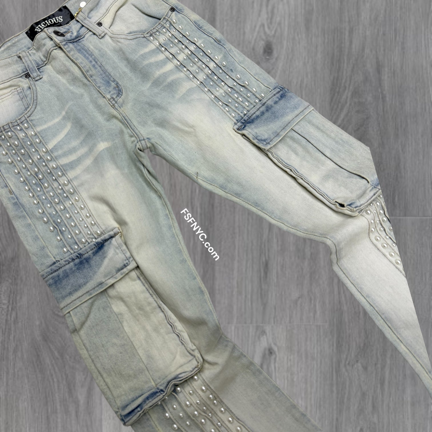 Vicious - Stacked Cargo Denim - Natural Blue - VC930 Zi
