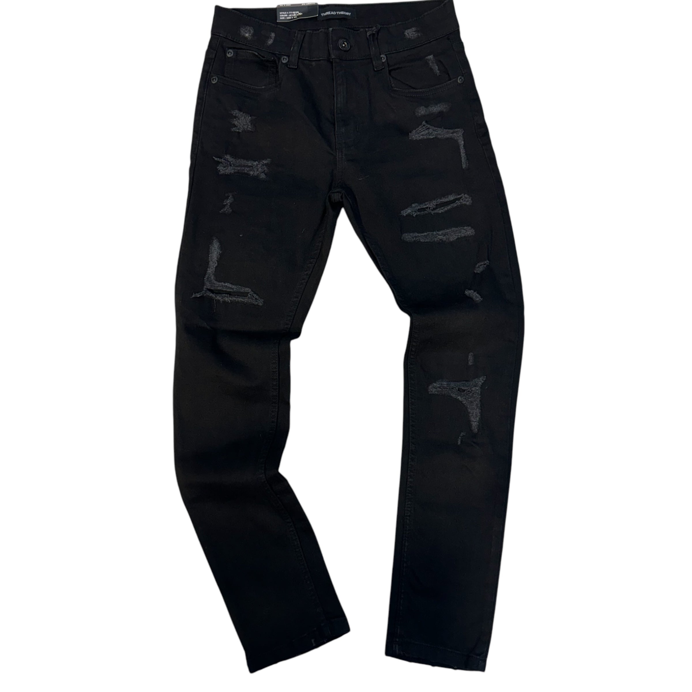 Mischief skinny Rip and repair jet Black  50105