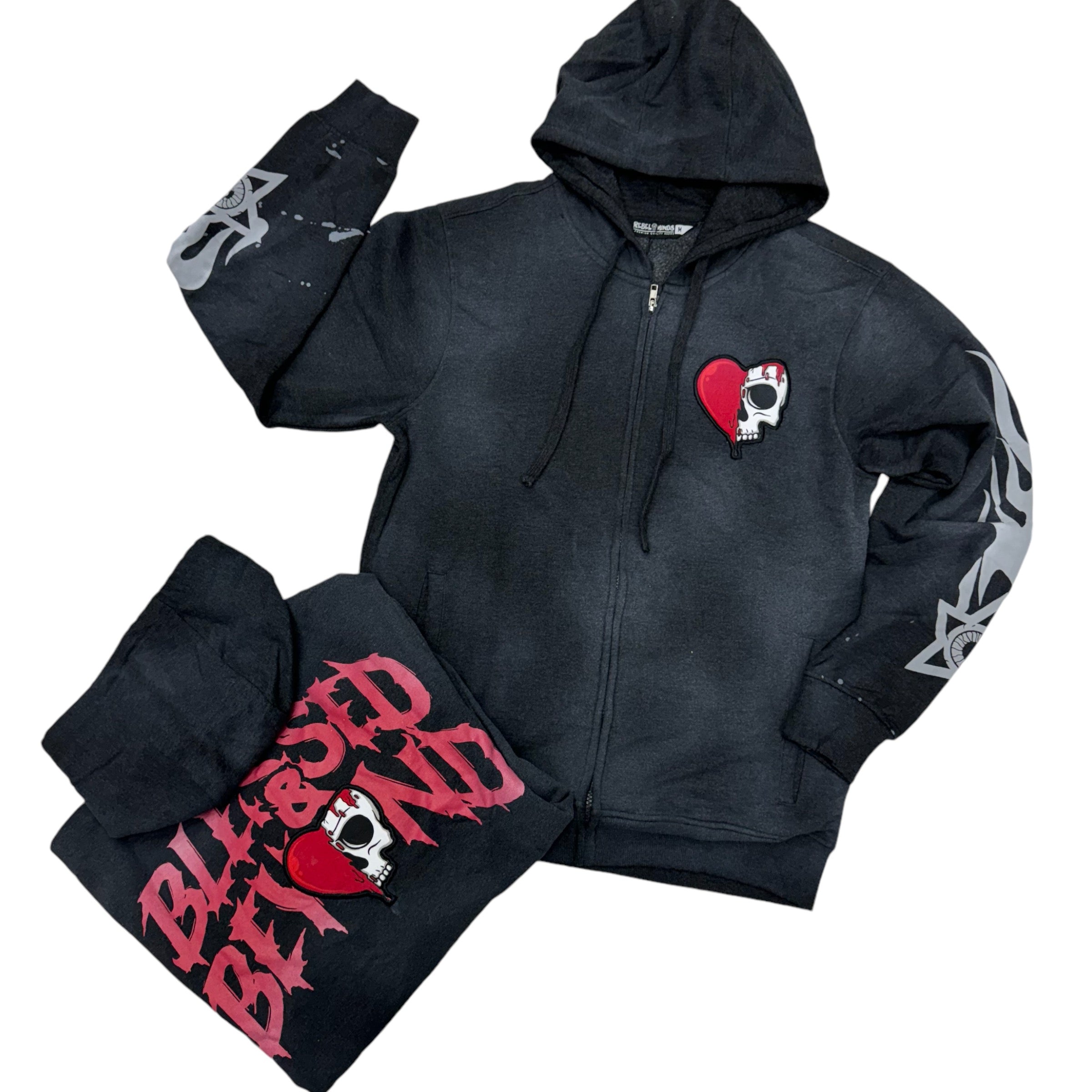 Blessed Beyond Hoodie charcoal 363