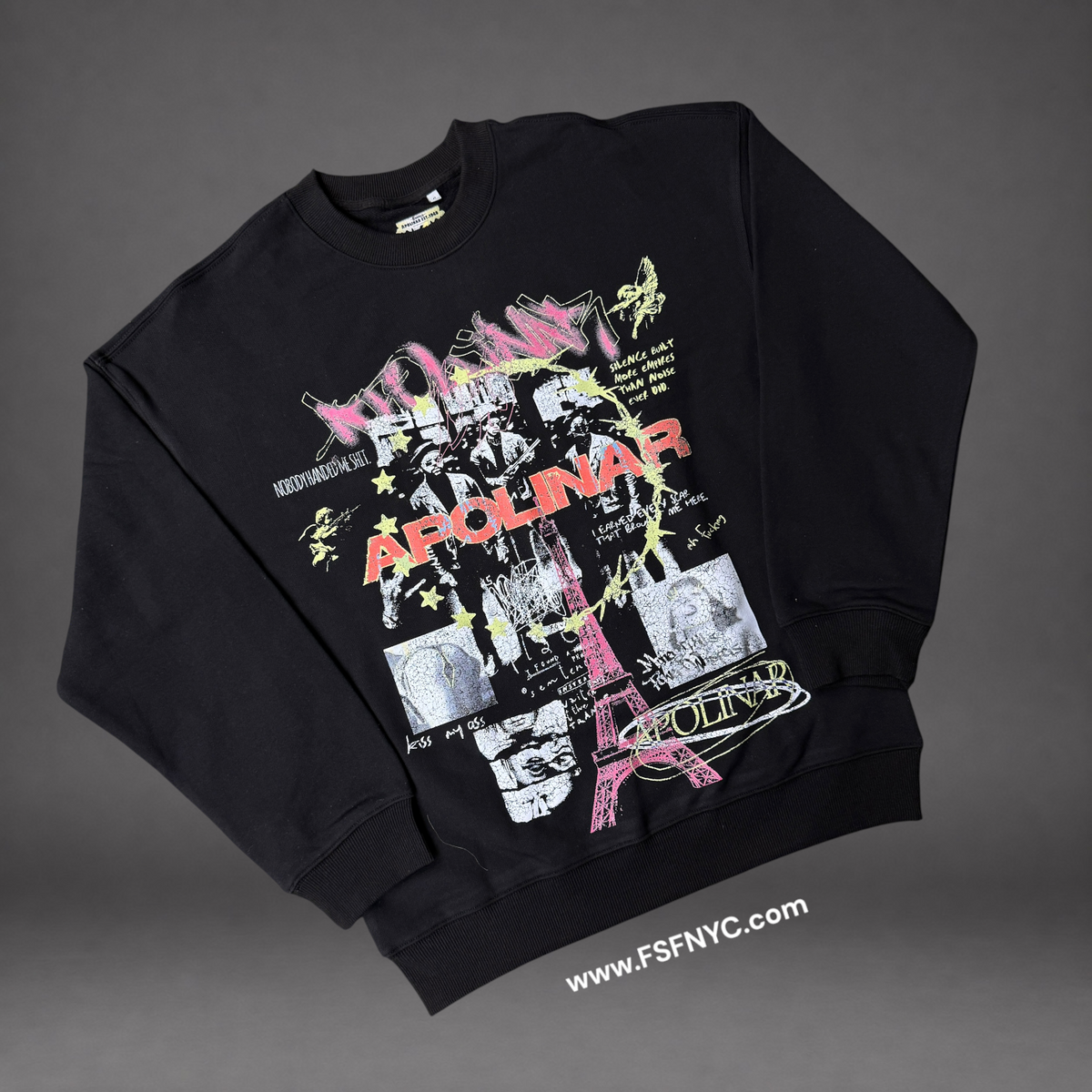 Apolinar - Paris Crewneck Sweater - Black