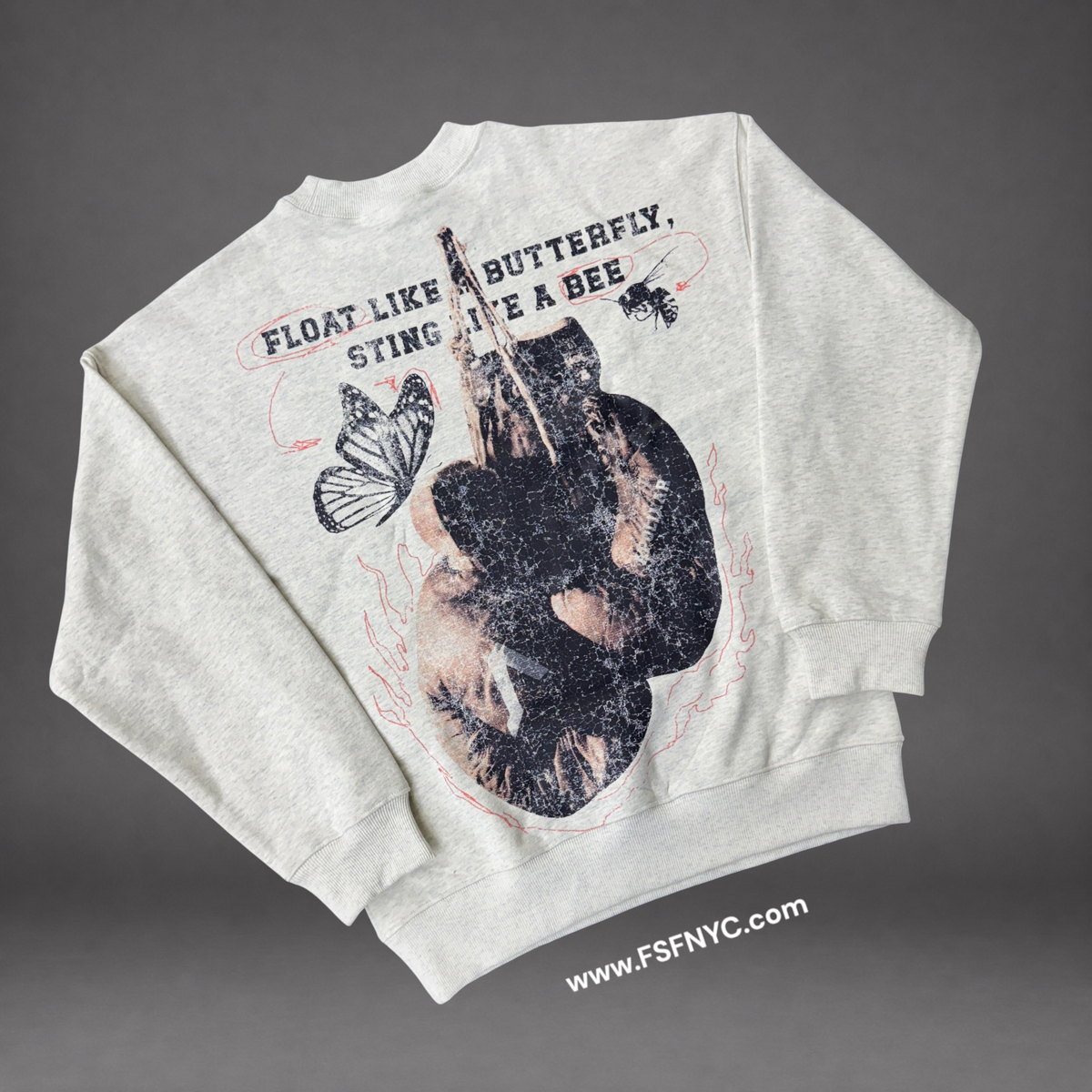 Apolinar - Mohammed Ali Crewneck Sweater - Grey