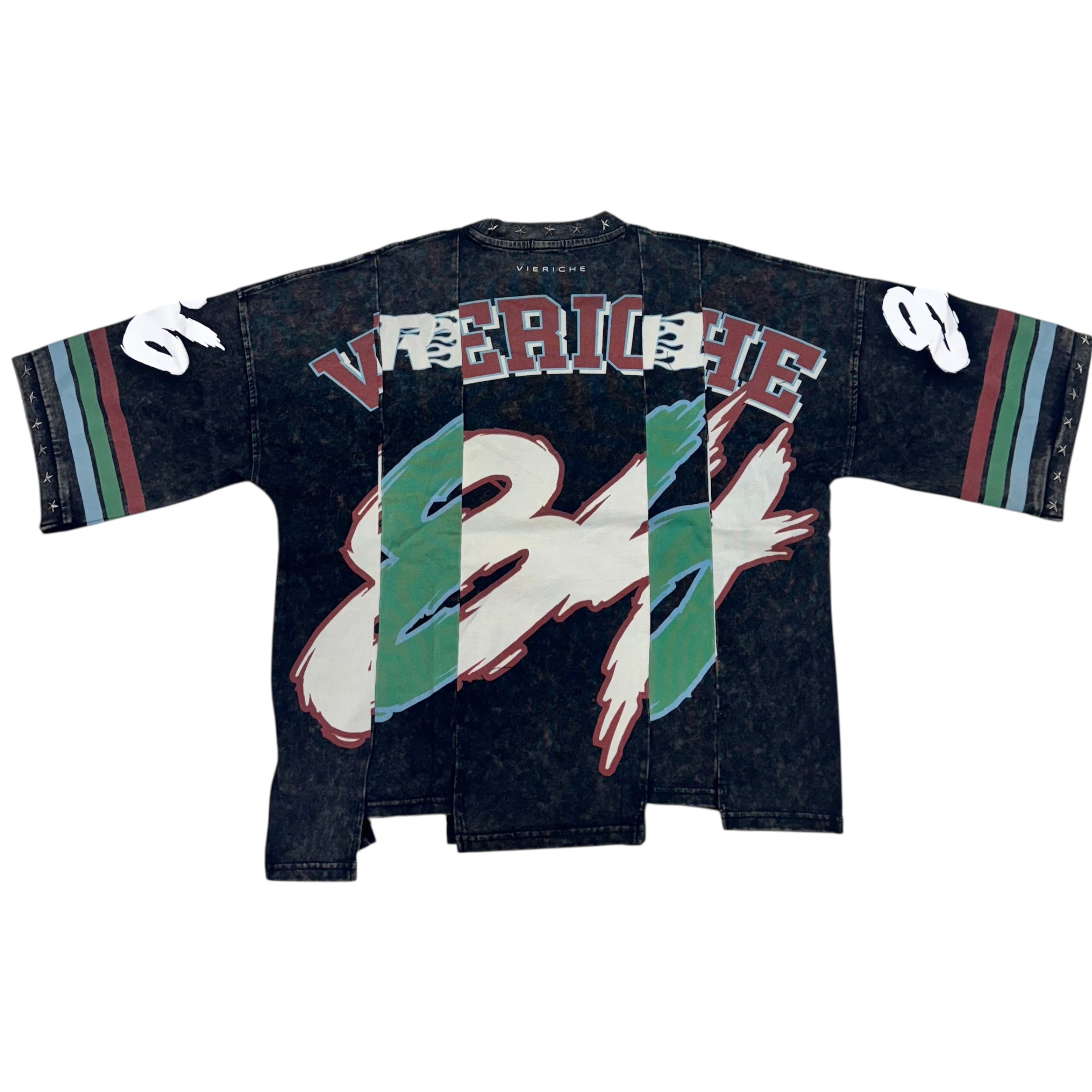 VR 1869 College Crop TShirt Black 1332 M