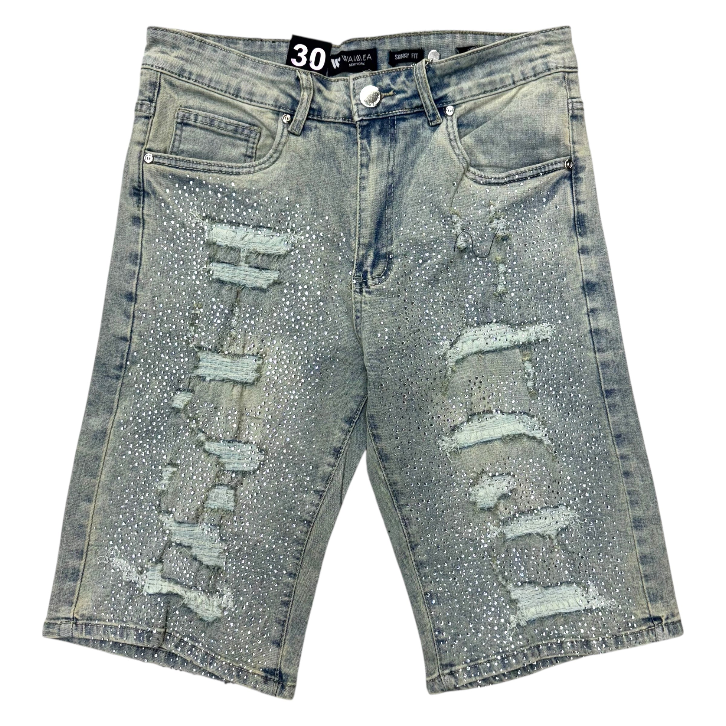 Waimea Rhinstone Shorts Vintage Wash M7516D