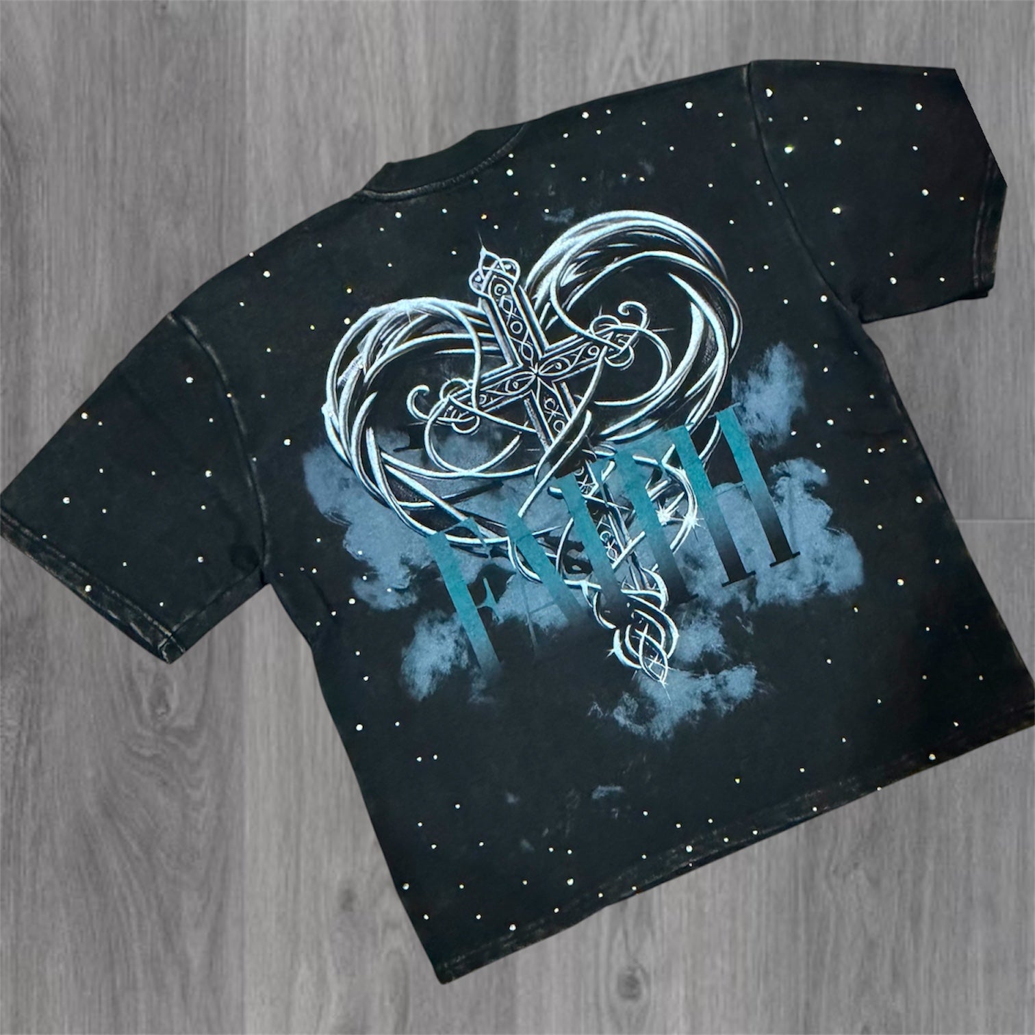 Faith Medusa Tee - Black - 11196