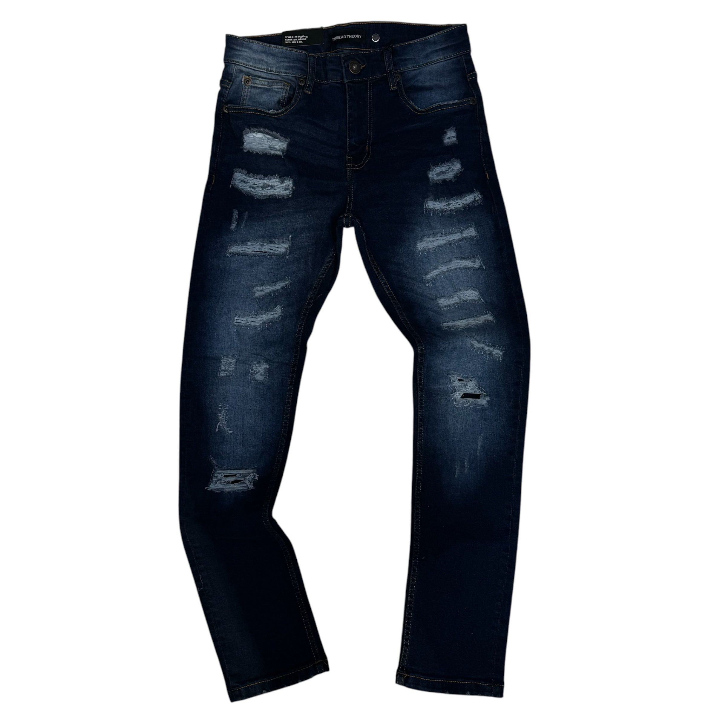 Mischief skinny Rip and repair Denim D indigo 50107 J