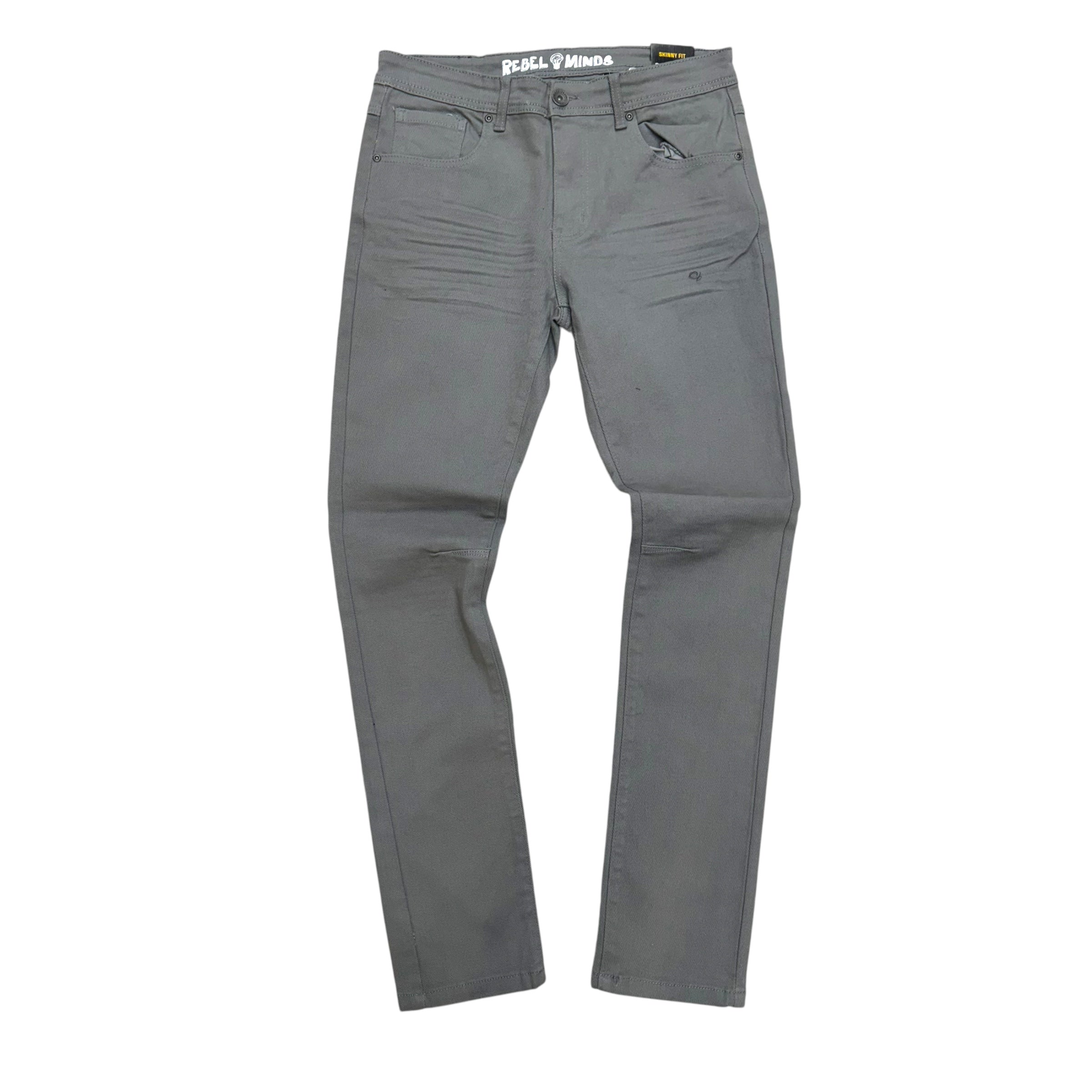 Rebel Plain Slim Fit Denim Grey 621