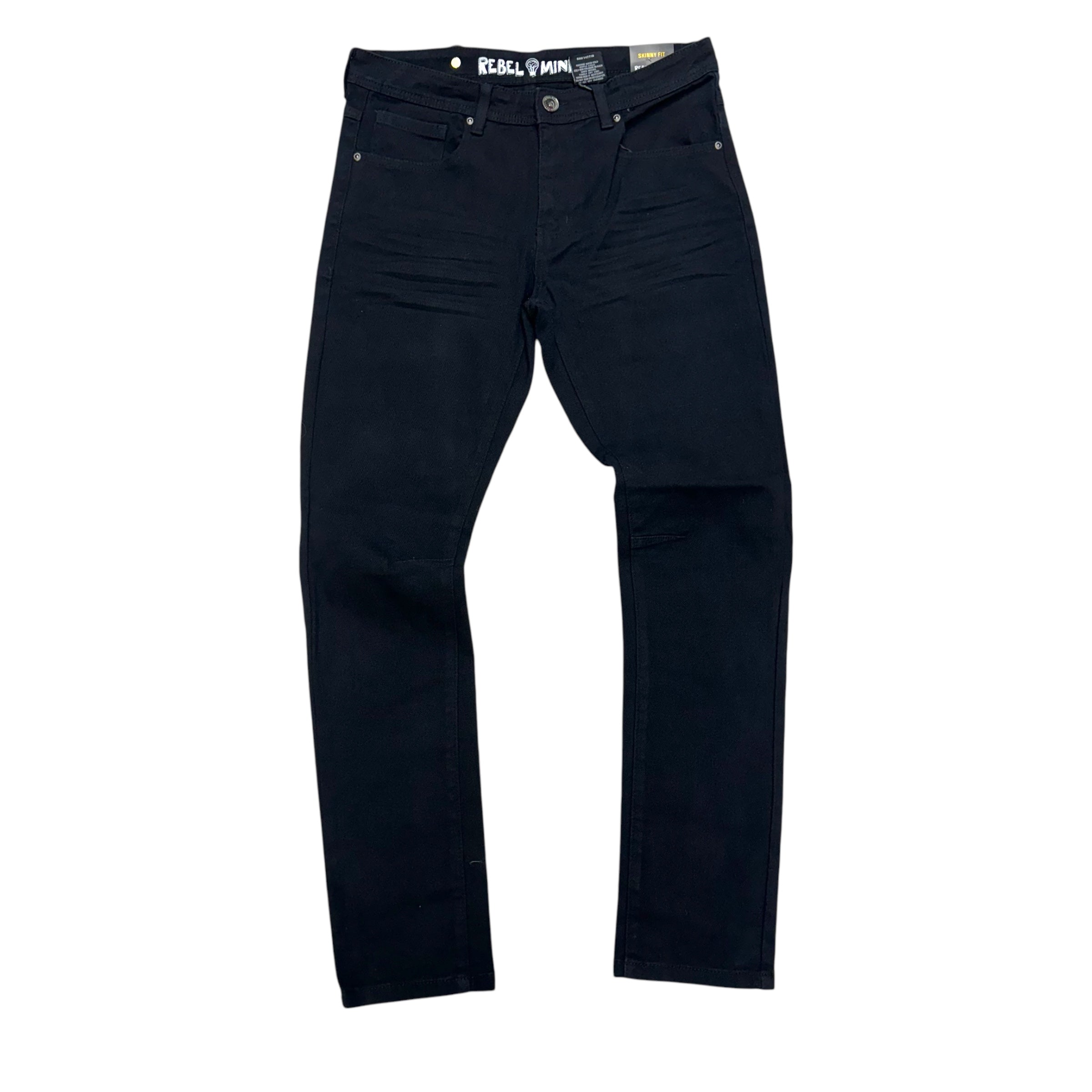 Rebel Plain Slim Fit Denim  Black  621