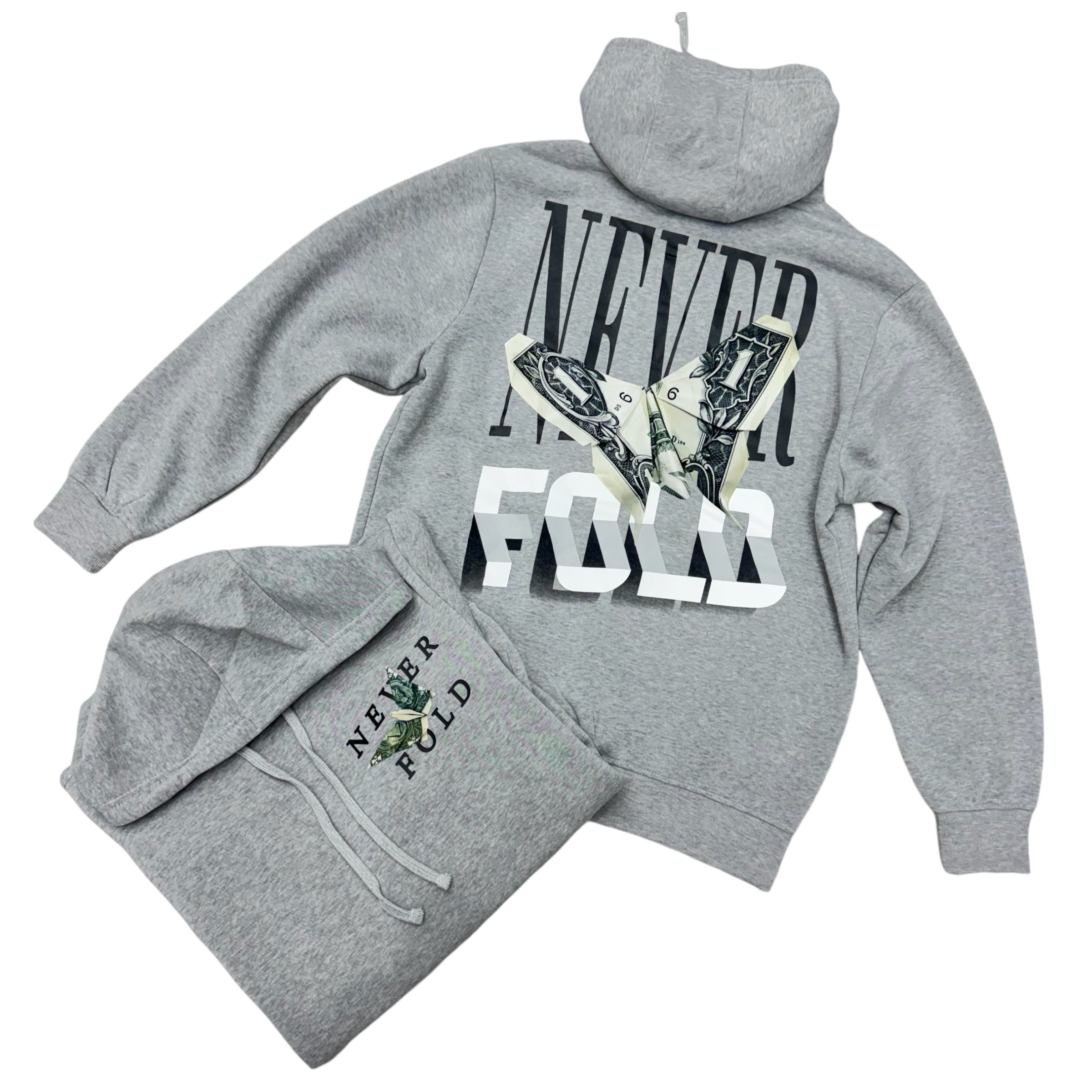 Never Fold Hoodie Grey 331