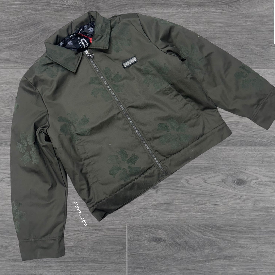 LM Canvas Flocking jacket Olive lmj202