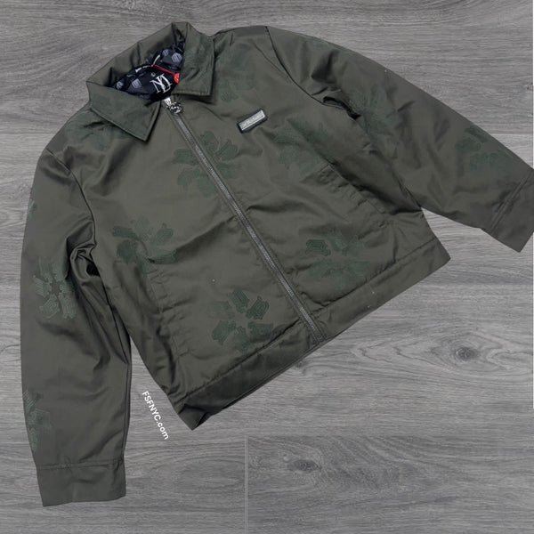 x*7様 JSF Delivery Jacket Feat. COOK oliv Utility Cargo Shirt Jacket at Seven7 Jeans