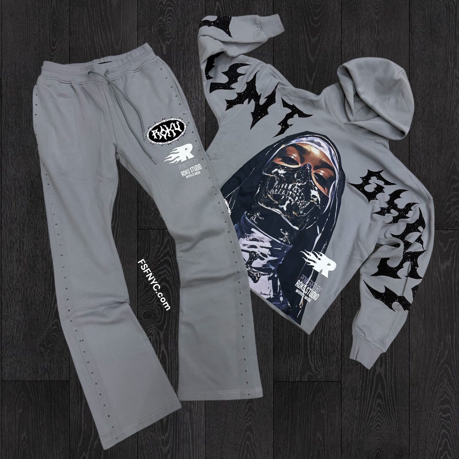 Roku - Saint Stacked Sweat Suit - Grey - 1836