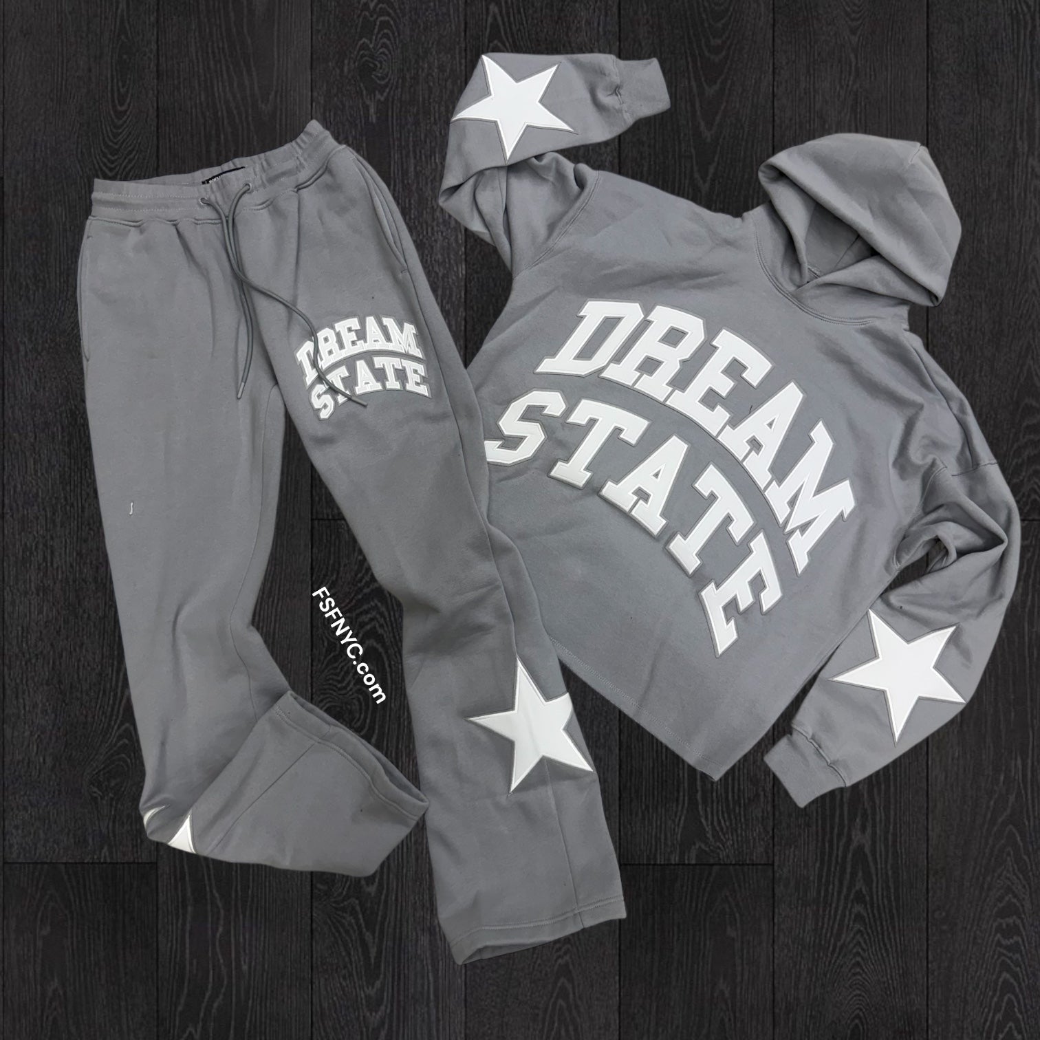 Roku - Dream State Stacked Sweat Suit - Grey - 1808