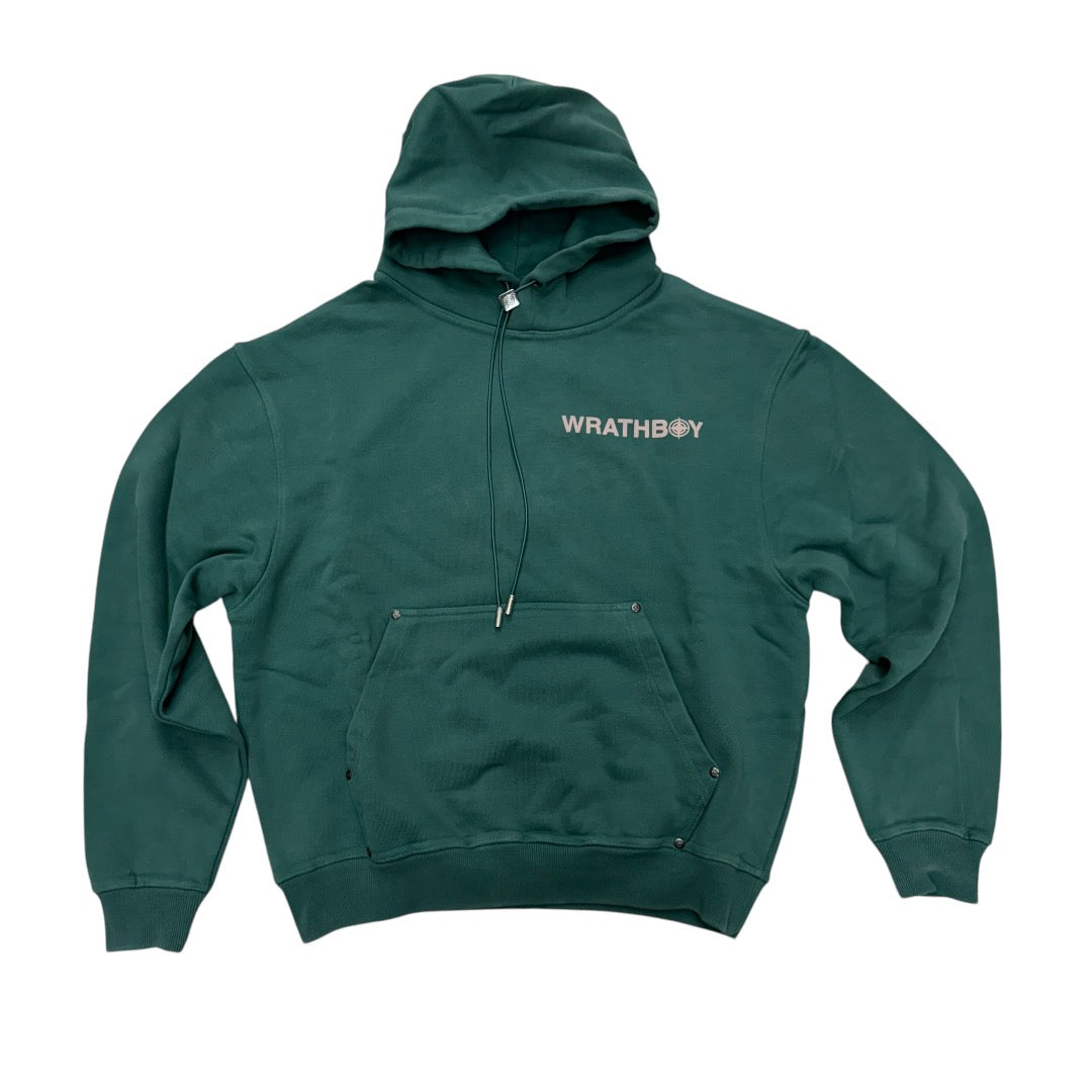 WrathBo Crop Classic Hoodie Green 047