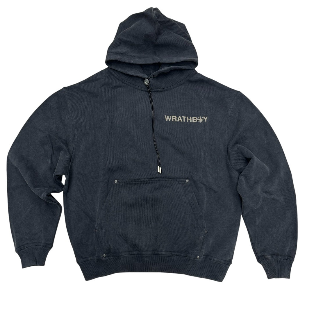 WrathBo Crop Classic Hoodie Black 047