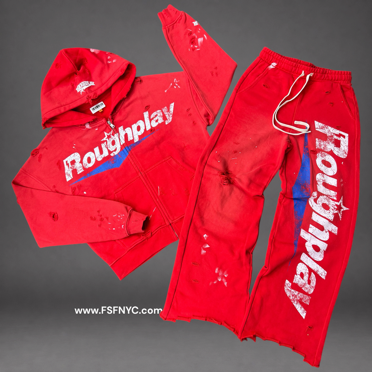 Rough Play - Straight Leg Set - Red
