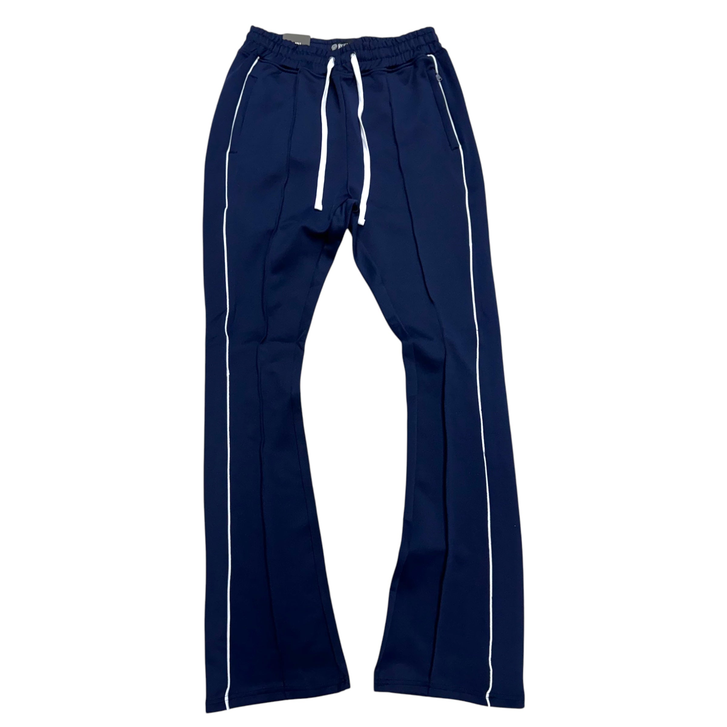 Rebel Stacked Flare Track pants Navy 470