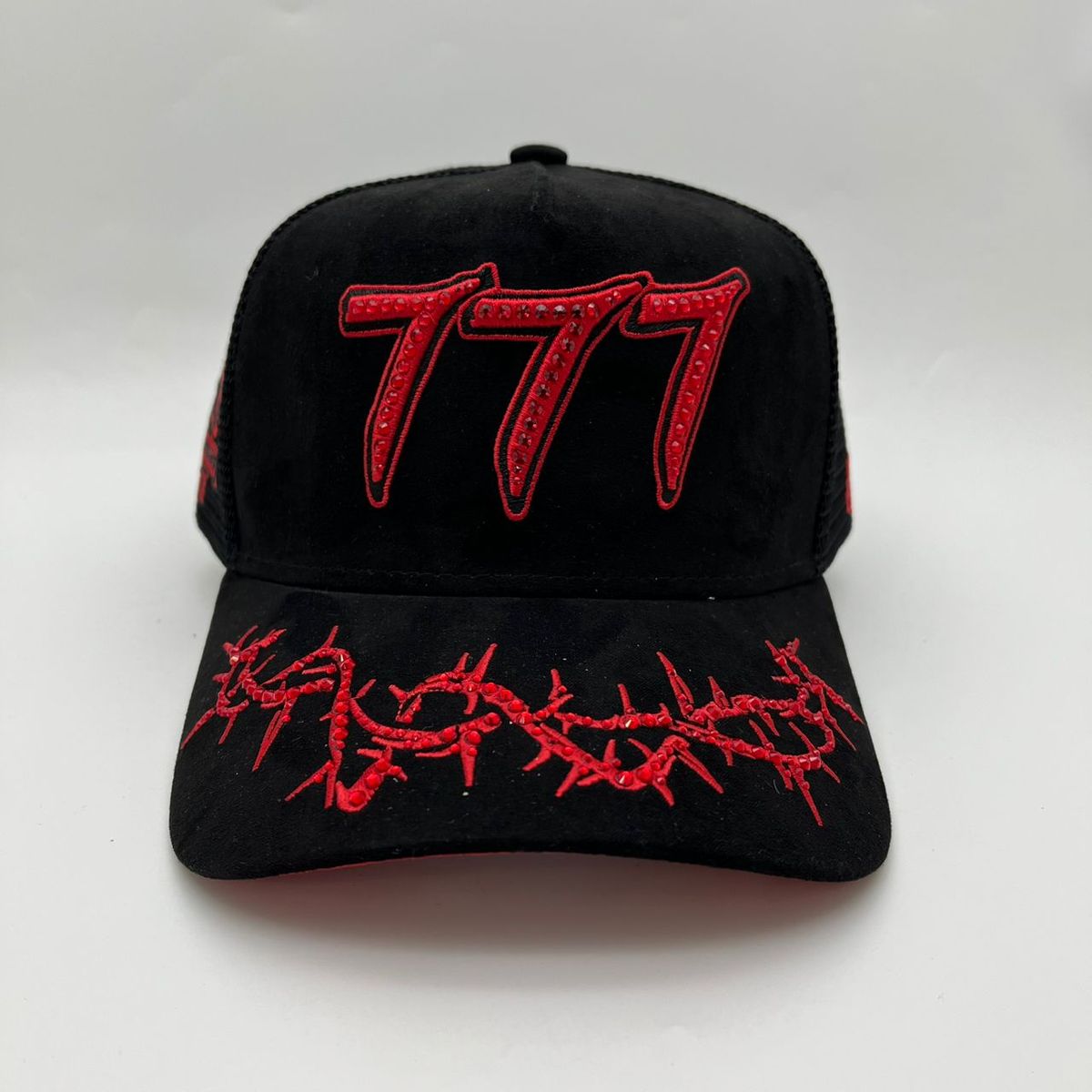 Hudson - “Chains”  777 Trucker hat - Black/Red V2