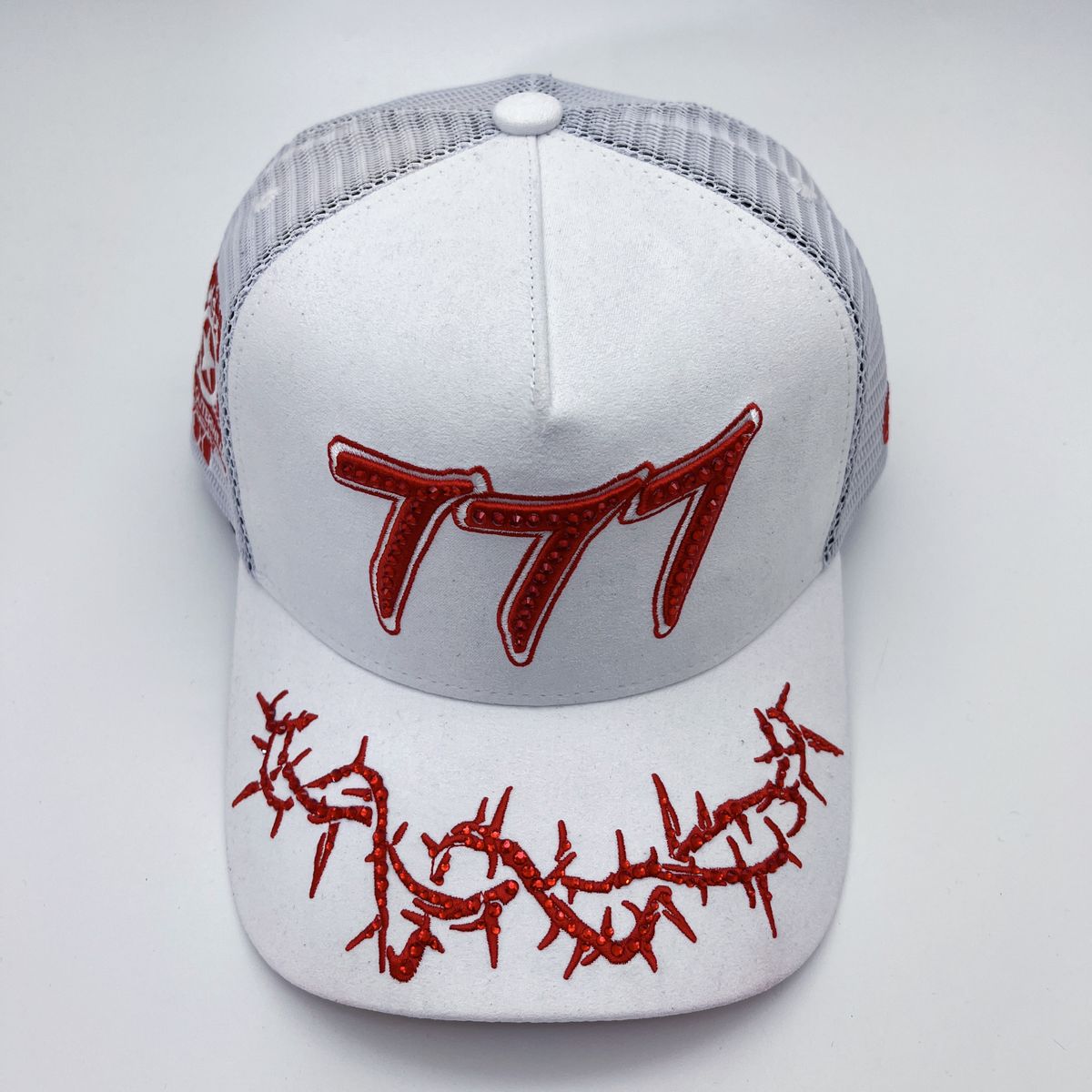 Hudson - “Chains”  777 Trucker hat - White Red V2