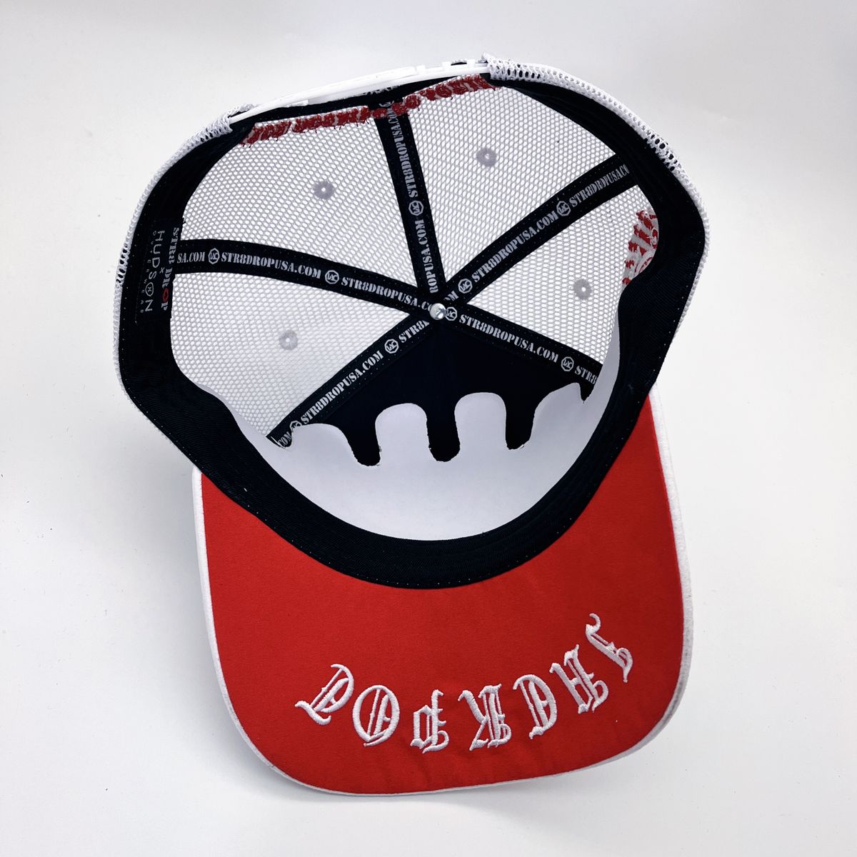 Hudson - “Chains”  777 Trucker hat - White Red V2