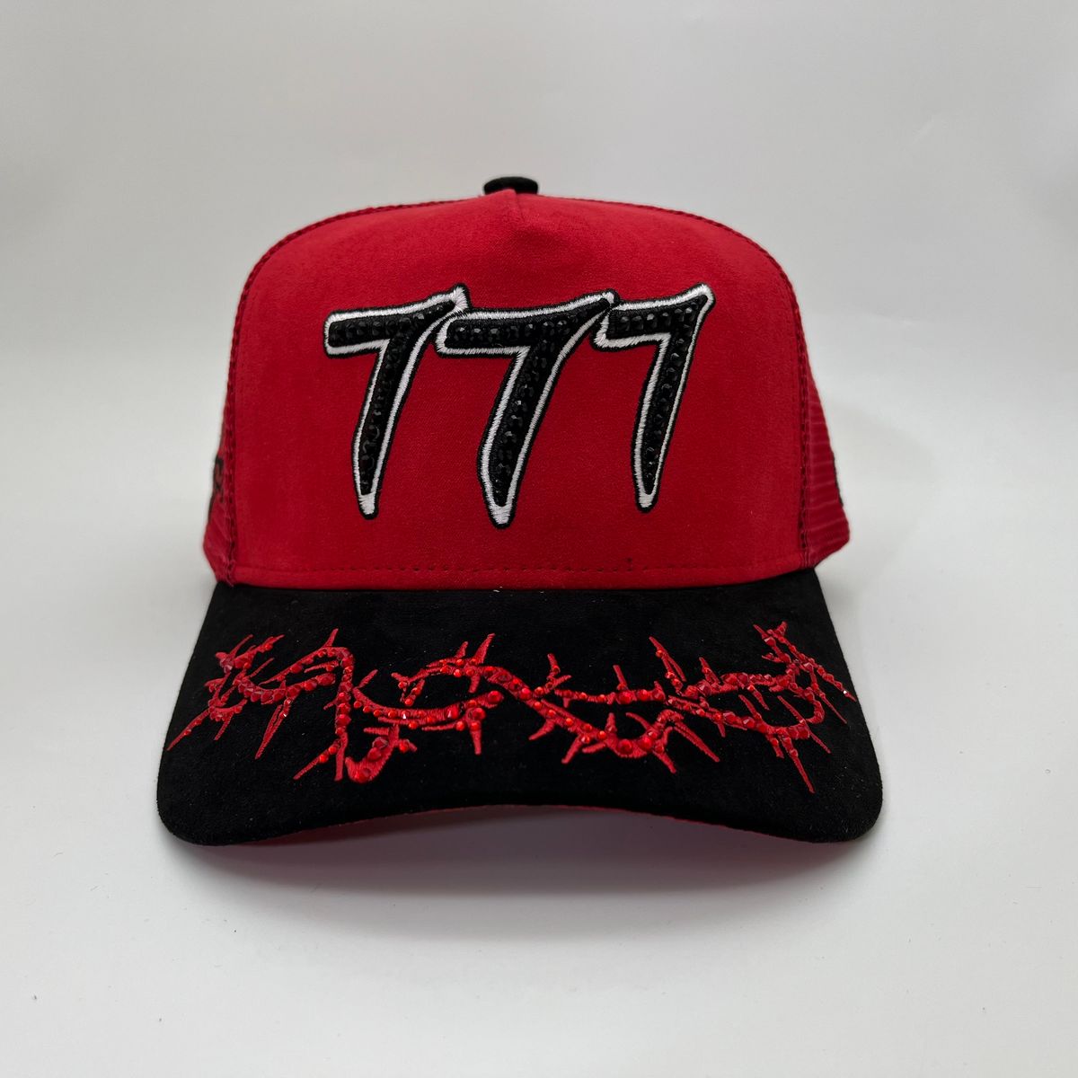 Hudson - “Chains”  777 Trucker hat - RED/Black V2