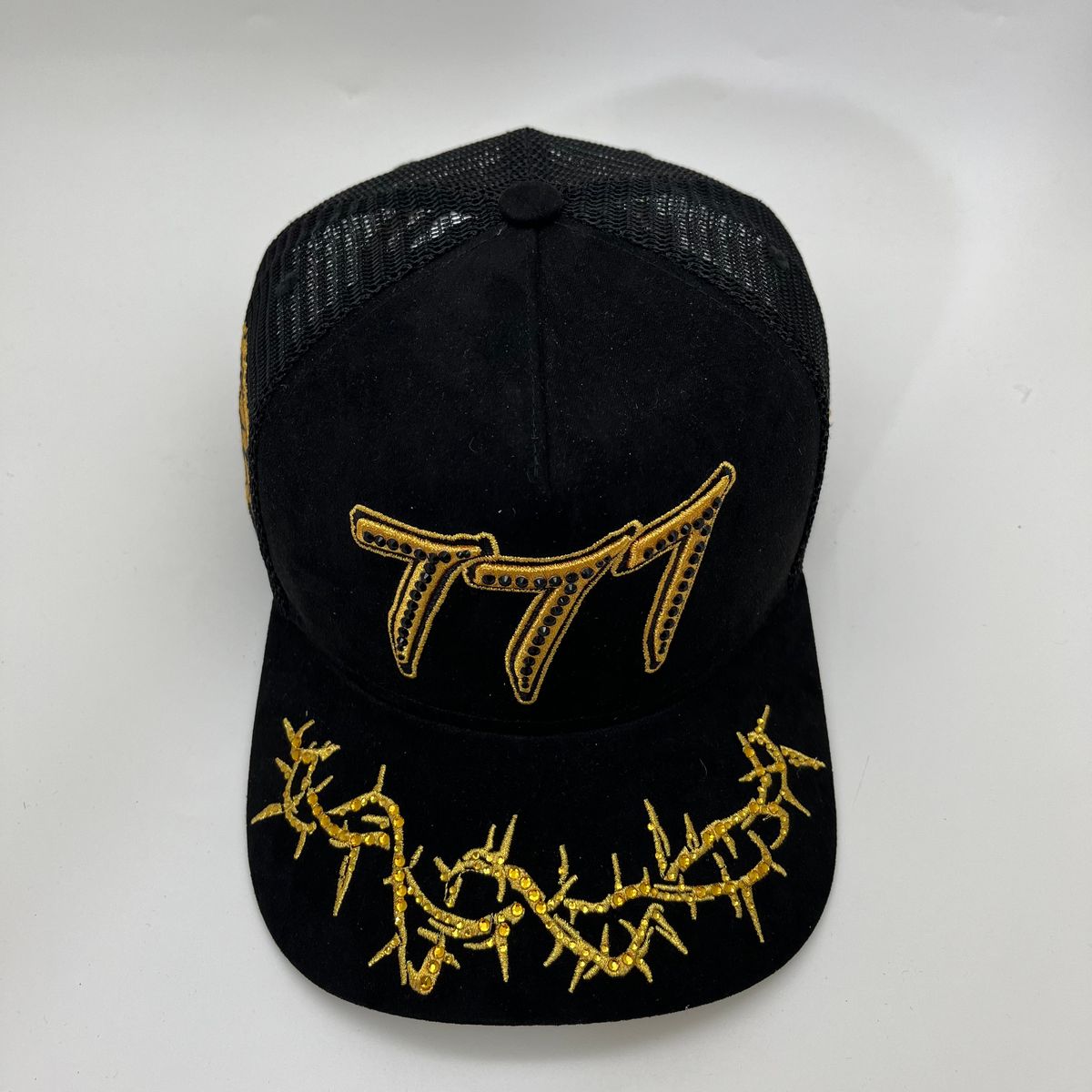 HDSN - “Chains”  777 Trucker hat - Black/Gold V2