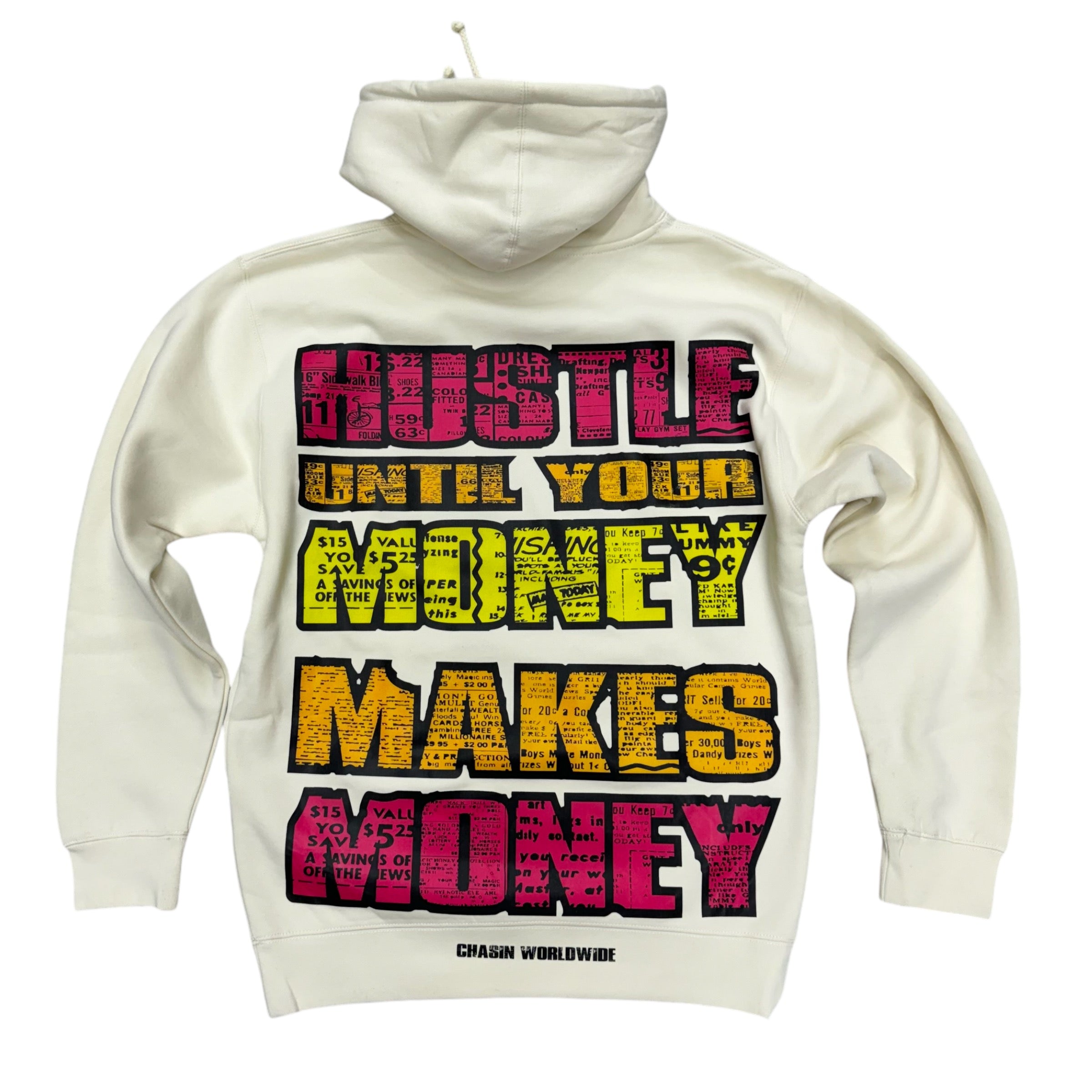 Chasing Hustle Hoodie Cream