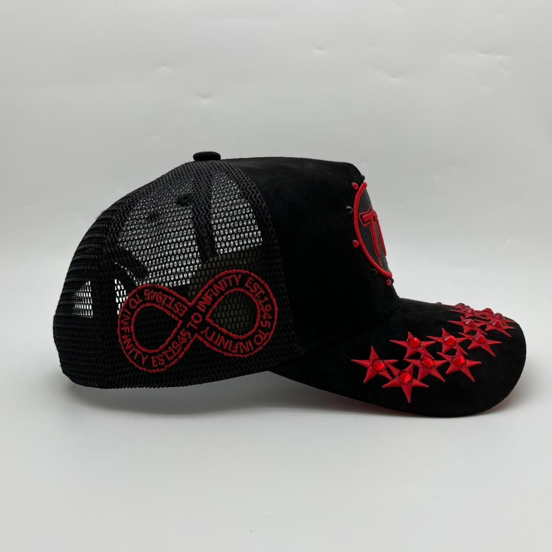 Hudson - “Stars”  777Trucker hat - Black/Red V1